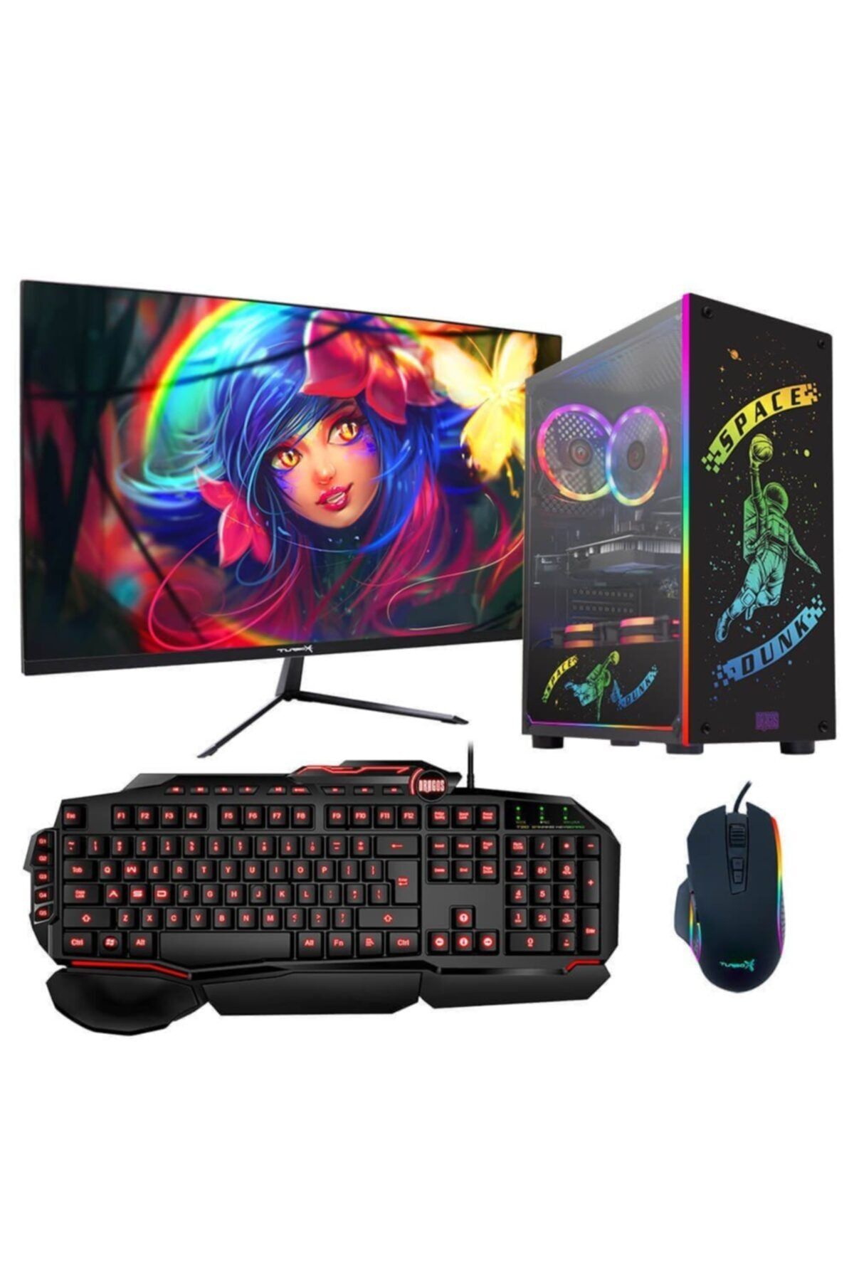 DRAGOS Drx850 I5 10400f 16gb Ram 256gb M2 Nvme Ssd 4gb Rx550 23.8'' Monitör Oyun Bilgisayarı