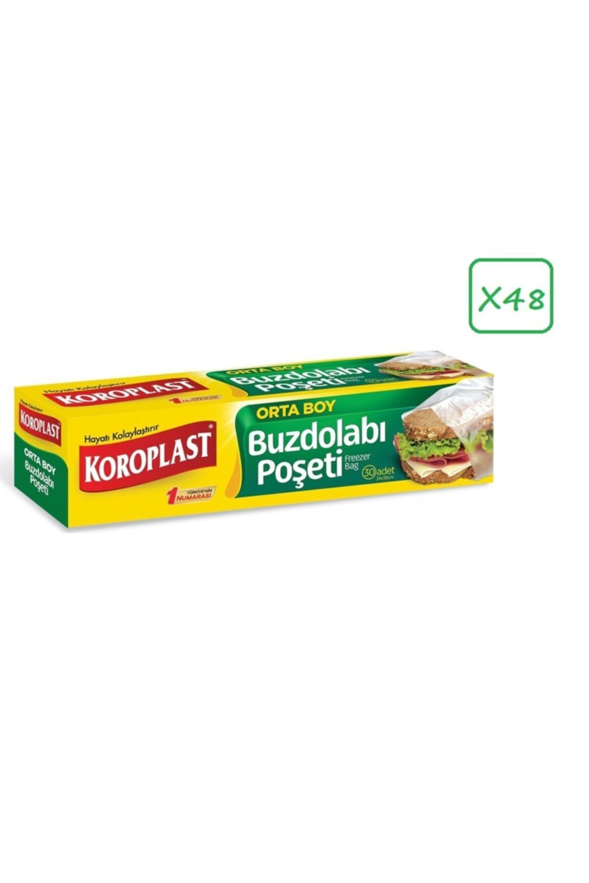 Koroplast Orta Boy 20 ^li Buzdolabı Poşeti * 48 Kutu