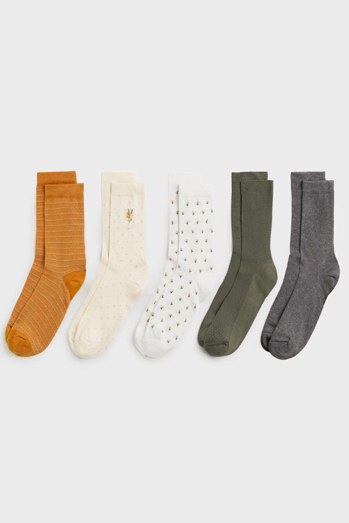 Oysho 5 Çift Orta Boy Pamuklu Çorap