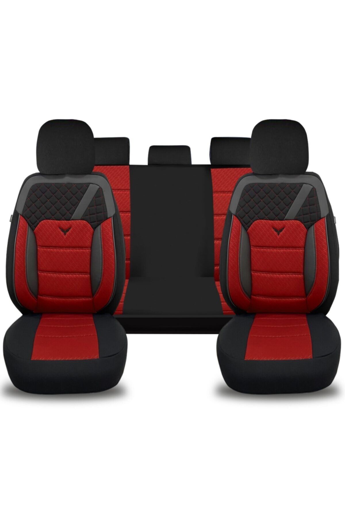 Oto Pandami Fiat Fiorino Combi Mix 2008+ Uyumlu Kırmızı Koltuk Kılıfı Kkk111