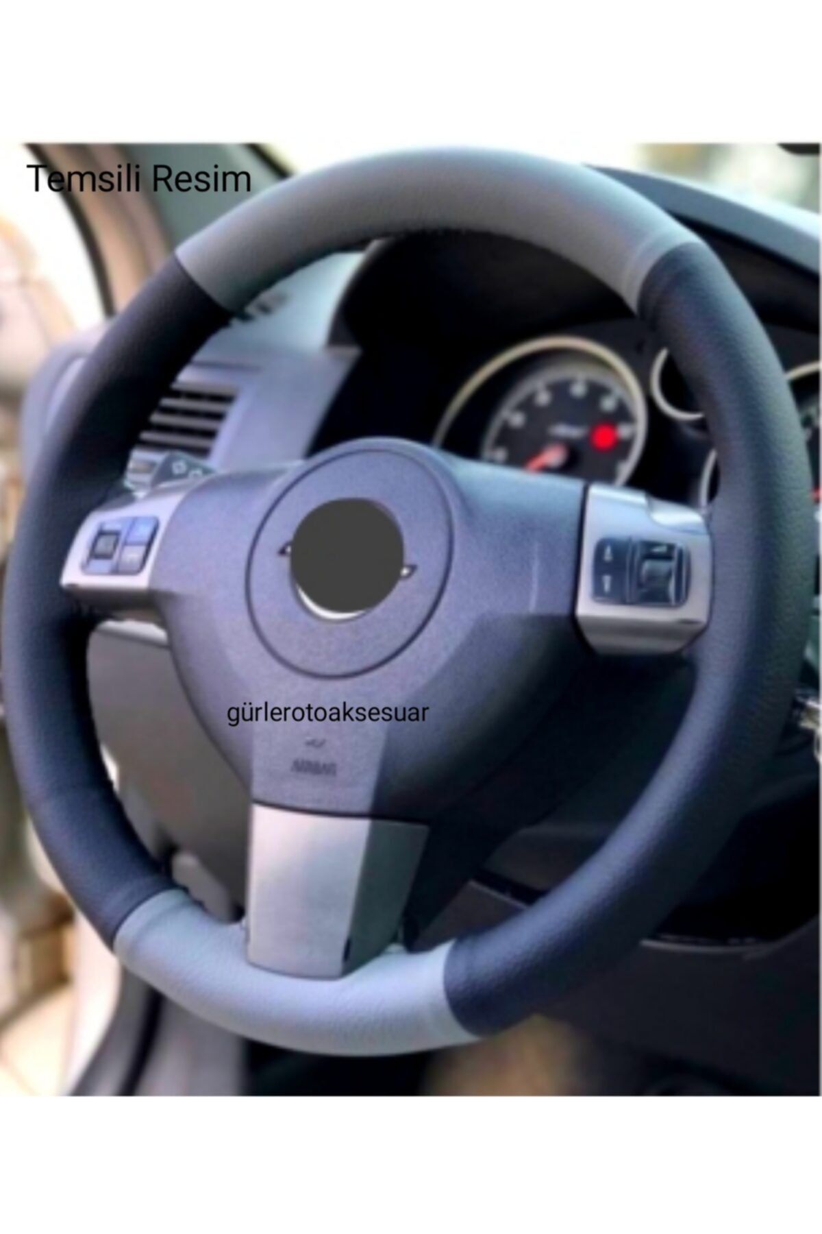 gürlerotoaksesuar Opel Astra H Uyumlu Dikmeli Direksiyon Kılıfı