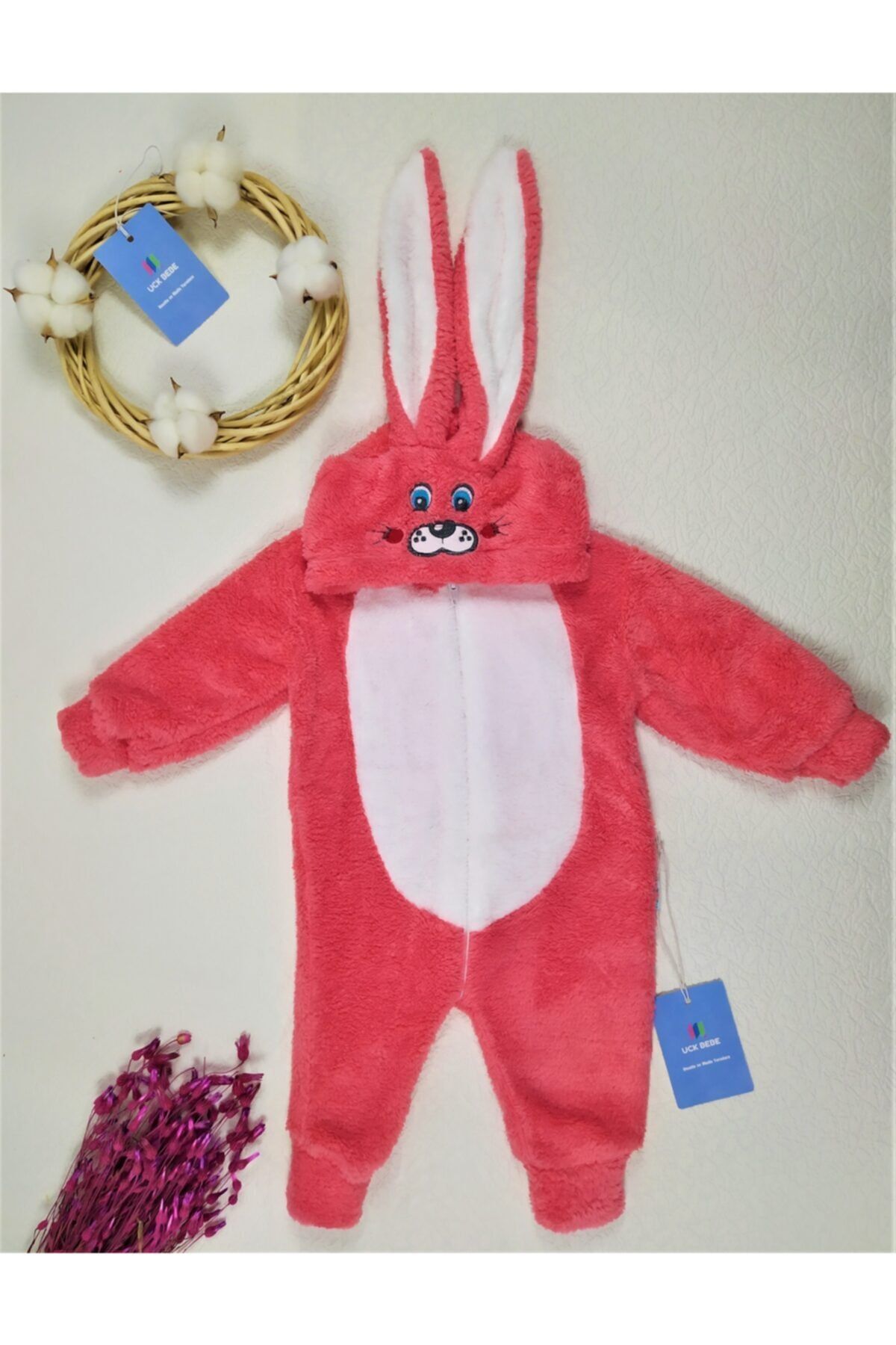 UCKBEBE Welsoft Sevimli Peluş Tavşan Tulum