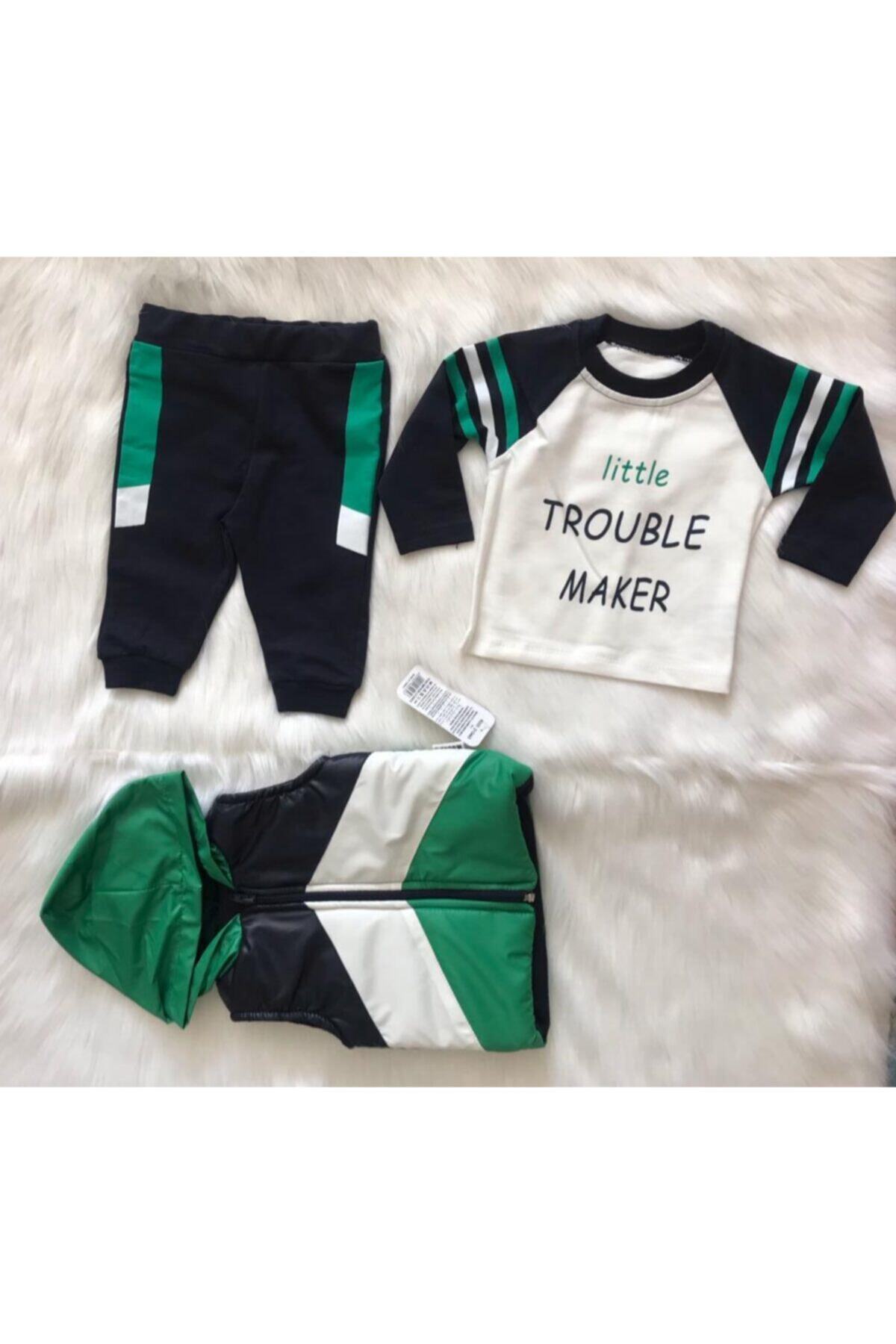 HAZAR MODA Erkek Bebek Şişme Yelekli Takım