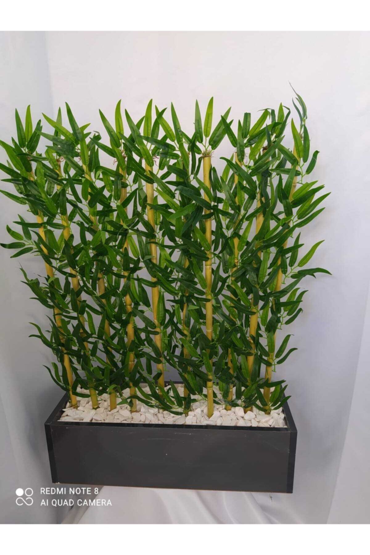 ERHAN FLOWERS Antrasit Saksıda 150 Cm Islak Doku 10 Adet Bambu