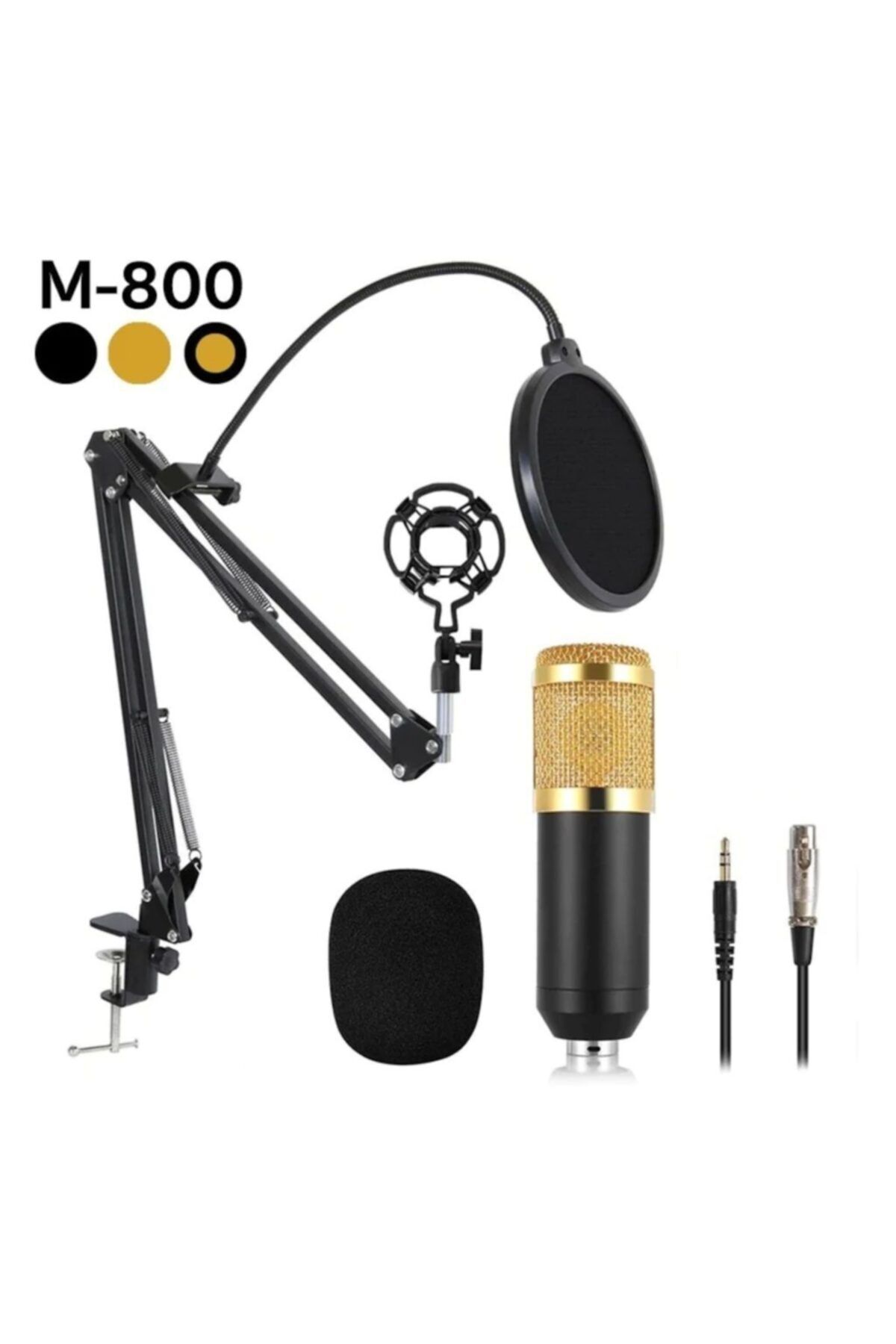 Pofudukkan Music Dj M-800 Mikrofon Stand  Ön Panel