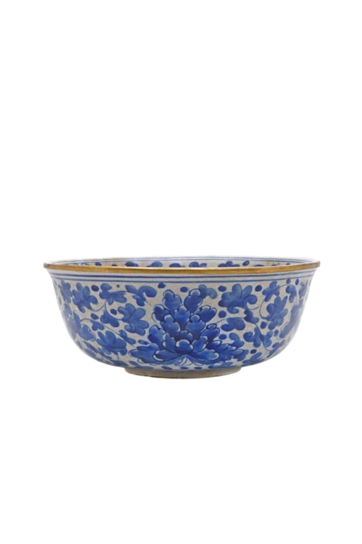 Yargıcı Dekoratif Obje - Bleu Blanc Kase(26x11cm)