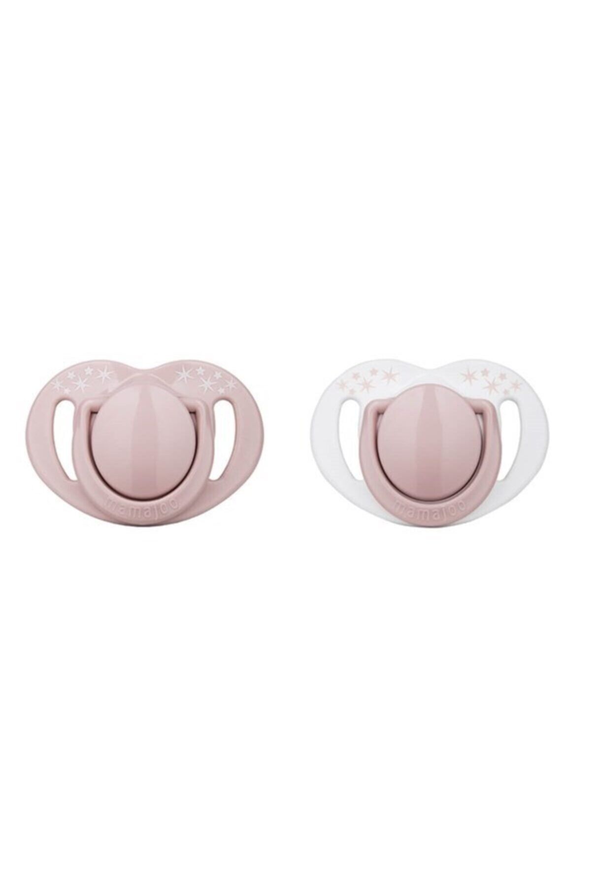 CANDY BEBEK Mamajoo Sterilizasyon & Saklama Kutulu Powder Pink Desenli Ikili Ortodontik Emzik / 12 Ay+