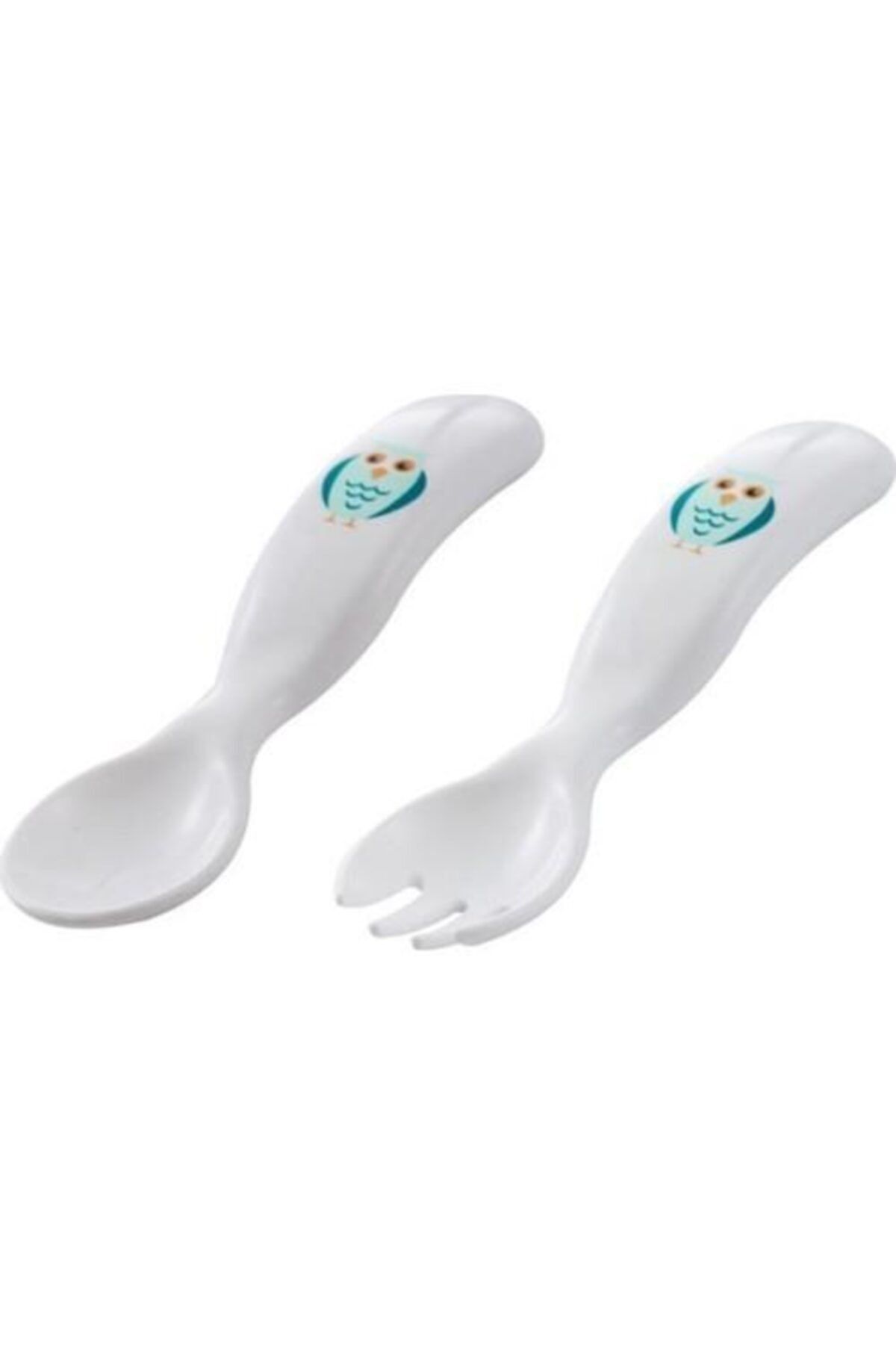Coco Store Mamajoo Desenli Kaşık & Çatal Seti Baykuş