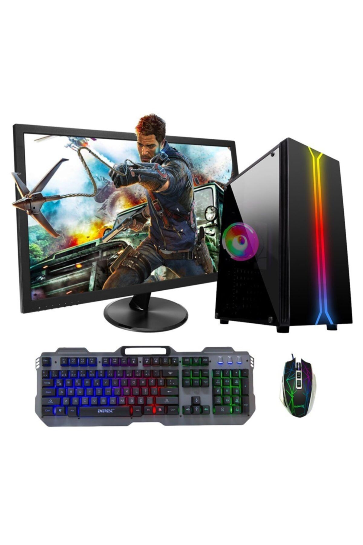 TURBOX Atm910099 I3 2100 8gb Ram 120gb Ssd 500gb Hdd 4gb Ek. 21.5'' Mon. Masaüstü Bilgisayar