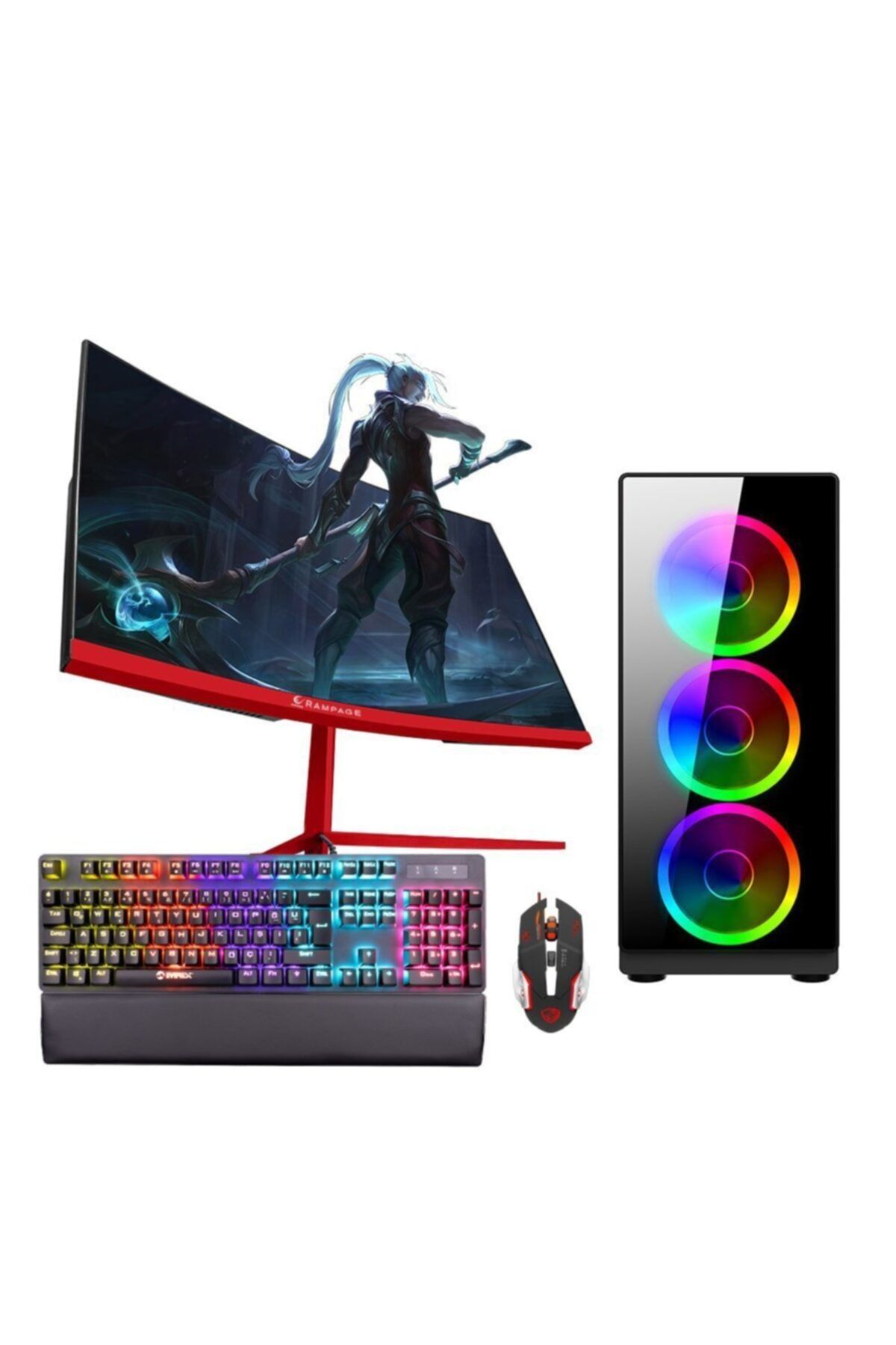 DRAGOS DRx81 i5 9400F 8GB Ram 256GB M.2 NVMe 1TB 4GB GTX1050Ti 27\