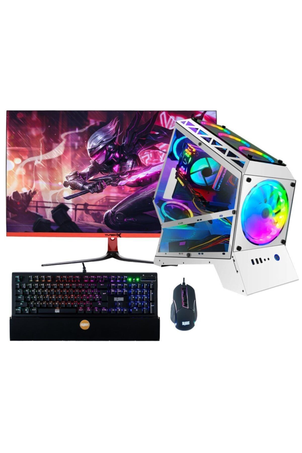 DRAGOS DRx347 Ryzen 5 3600 8GB Ram 256GB M.2 NVMe 4GB GTX1050Ti 27\