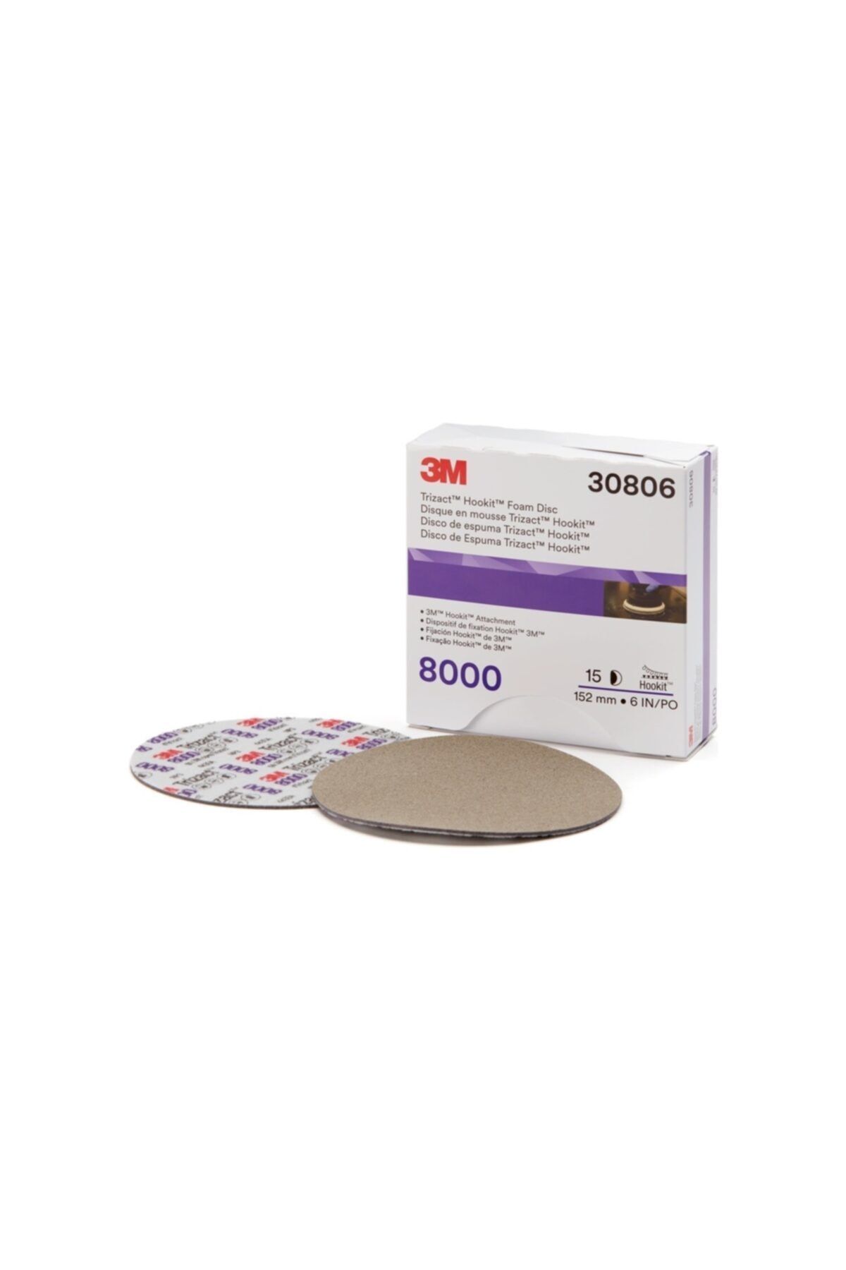 3M 30806 Trizact Ultra Hassas Finisaj Diski 150mm P8000 (1 Adet)