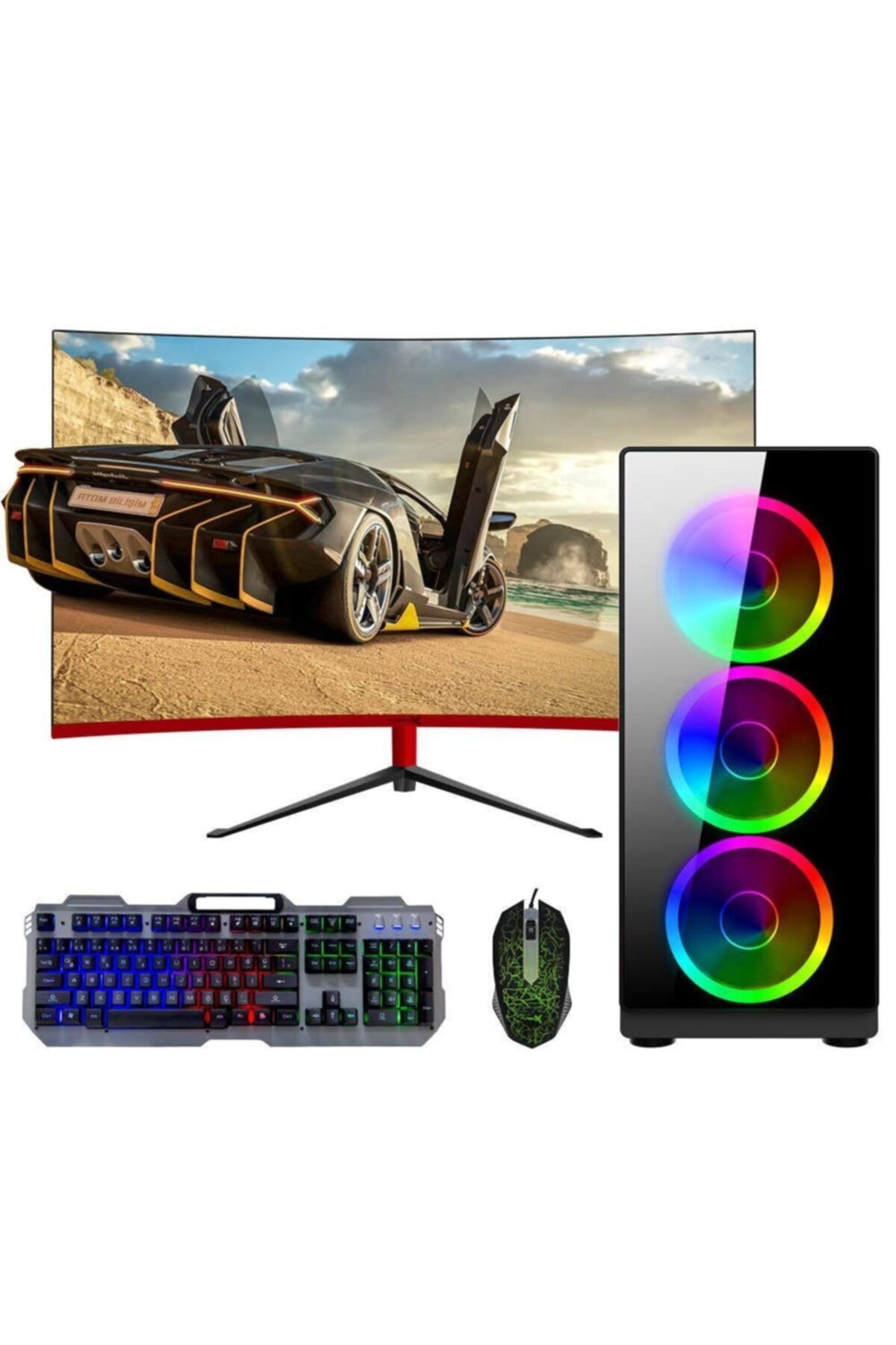 TURBOX Tx642 i5 3470 8GB Ram 128GB SSD 1TB HDD 4GB GTX1050Ti 23.8\