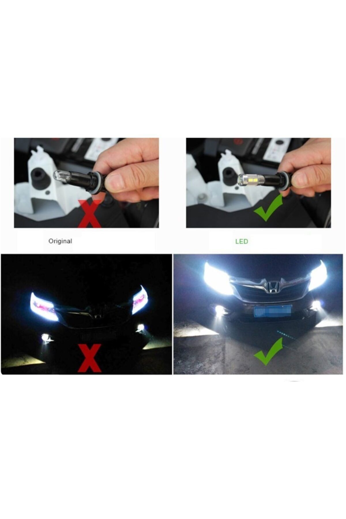 ModaCar Sr T10 Model 10 Beyaz Led Projektör Lens Park Ampülü 422394