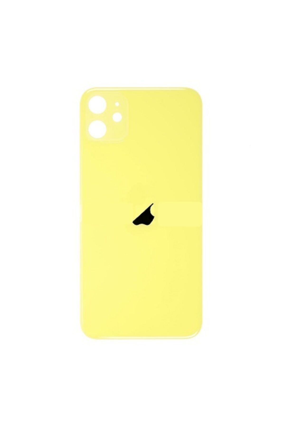Fulldestek Iphone 11 (a2111, A2223, A2221) Arka Pil Kapağı (lensi Büyük) -  Sarı
