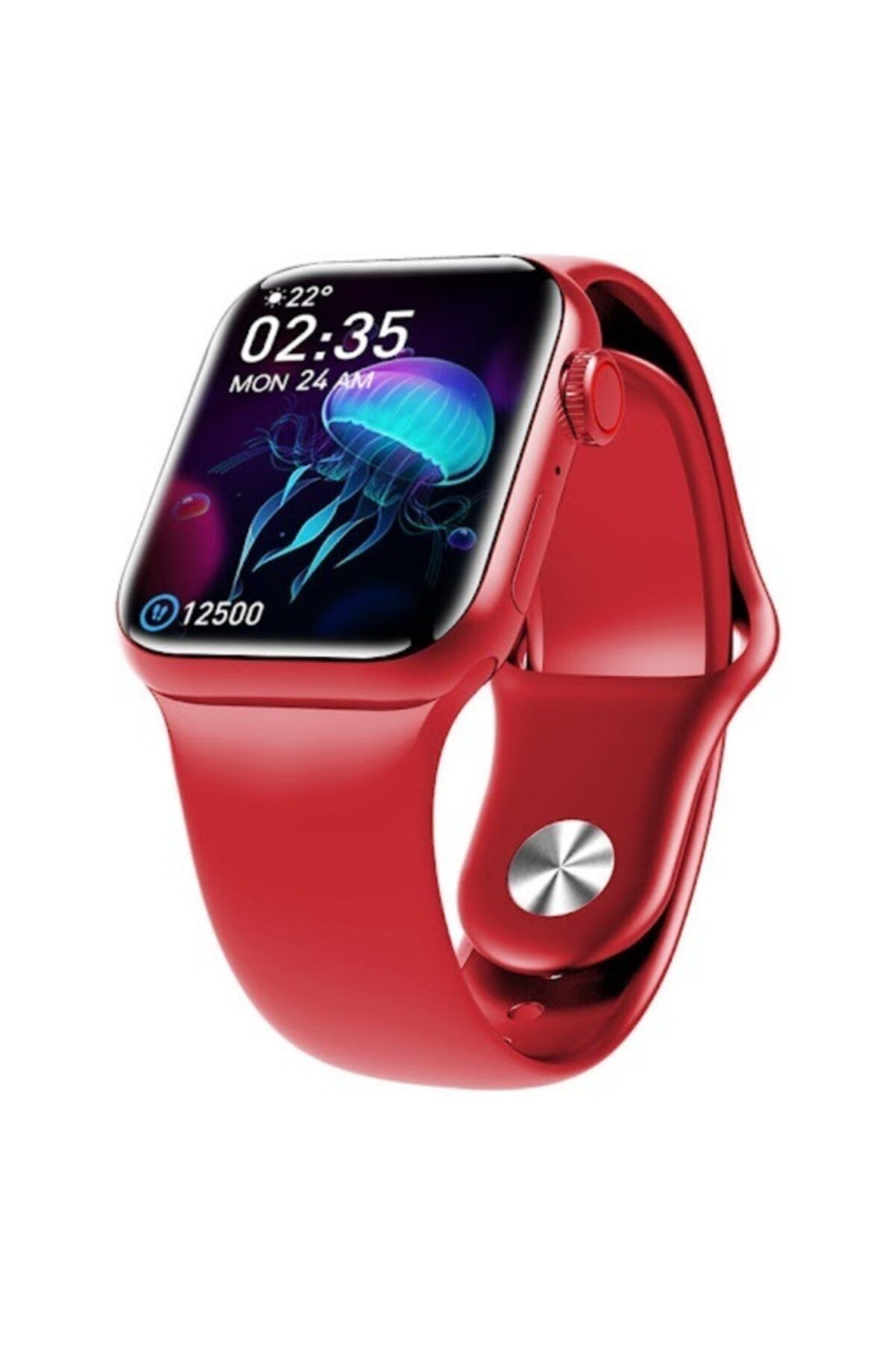 BySarsa M16 Plus Smart Watch 1.75inç Full Hd Ips Ekran 2021 Akıllı Saat Kırmızı