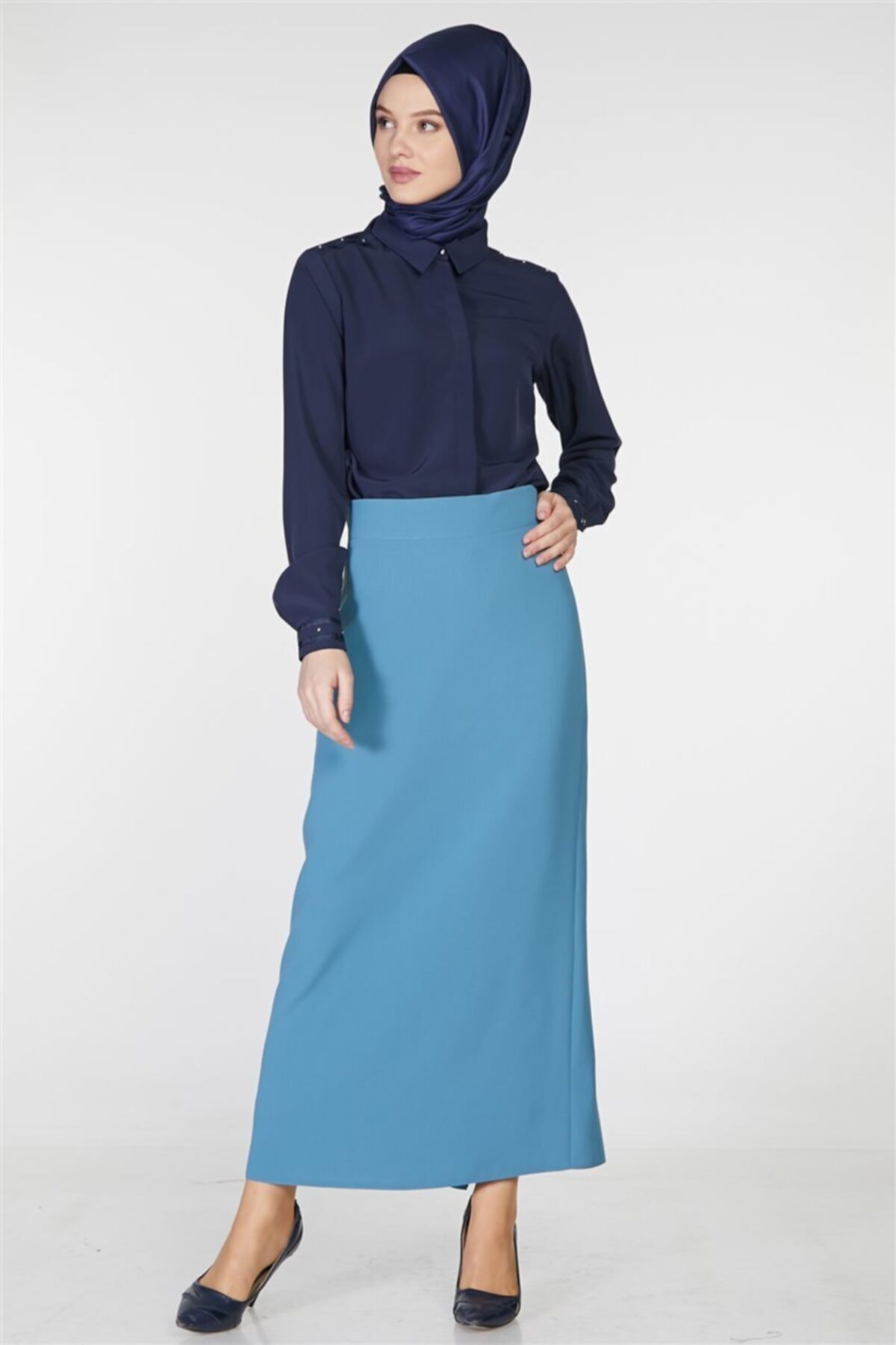 Tuğba Mavi Etek Tk-z1000-32