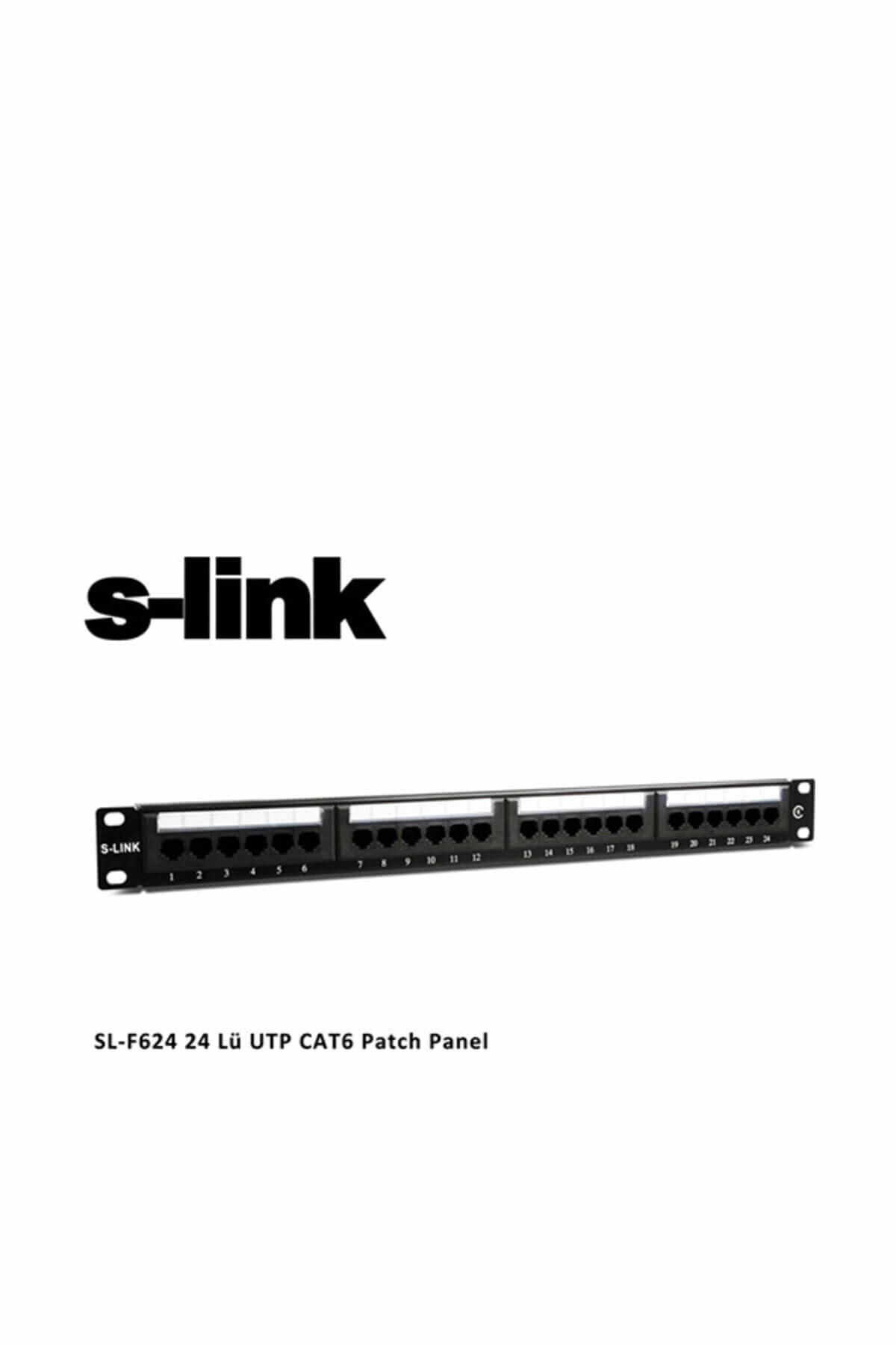 SLINK Sl-f624 24 Port Utp Cat6 Patch Panel