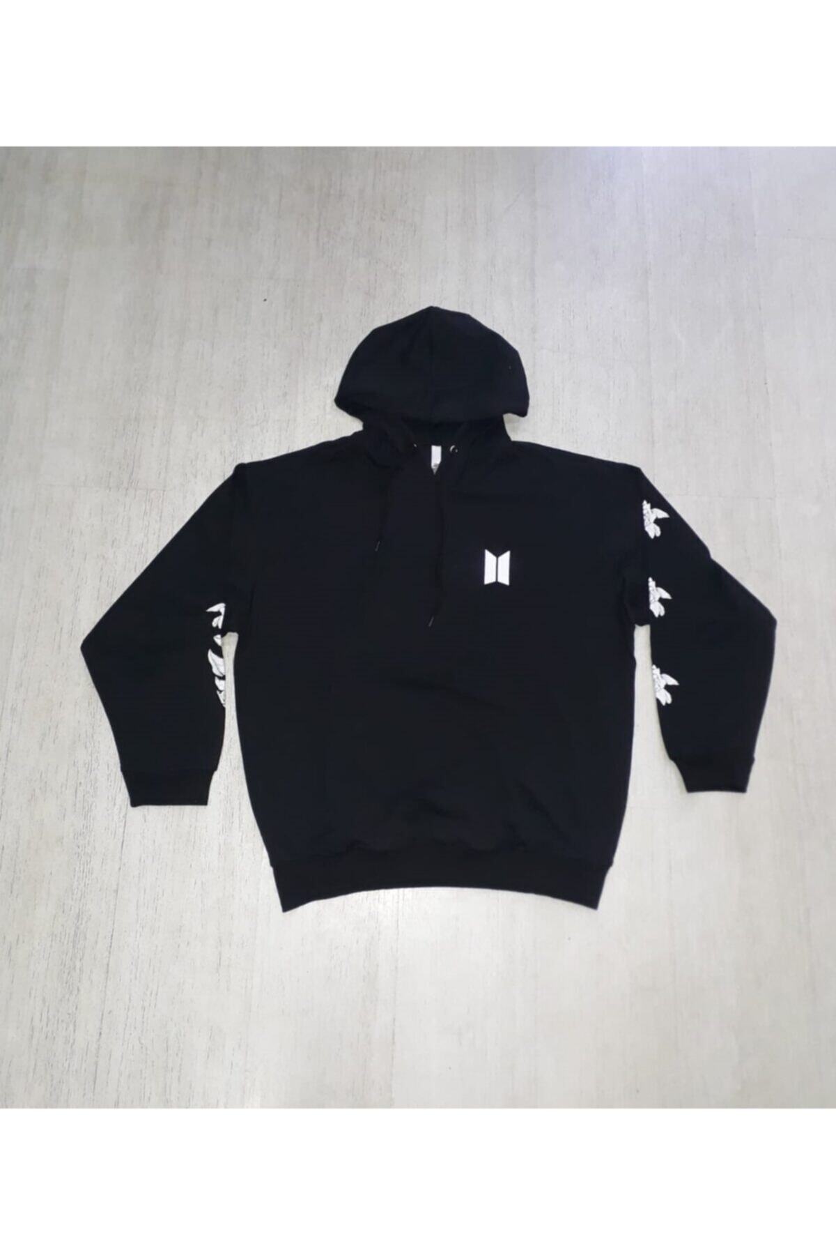 Built By Crazy Bts Kol Ve Sırt Baskı Unisex Sweatshirt