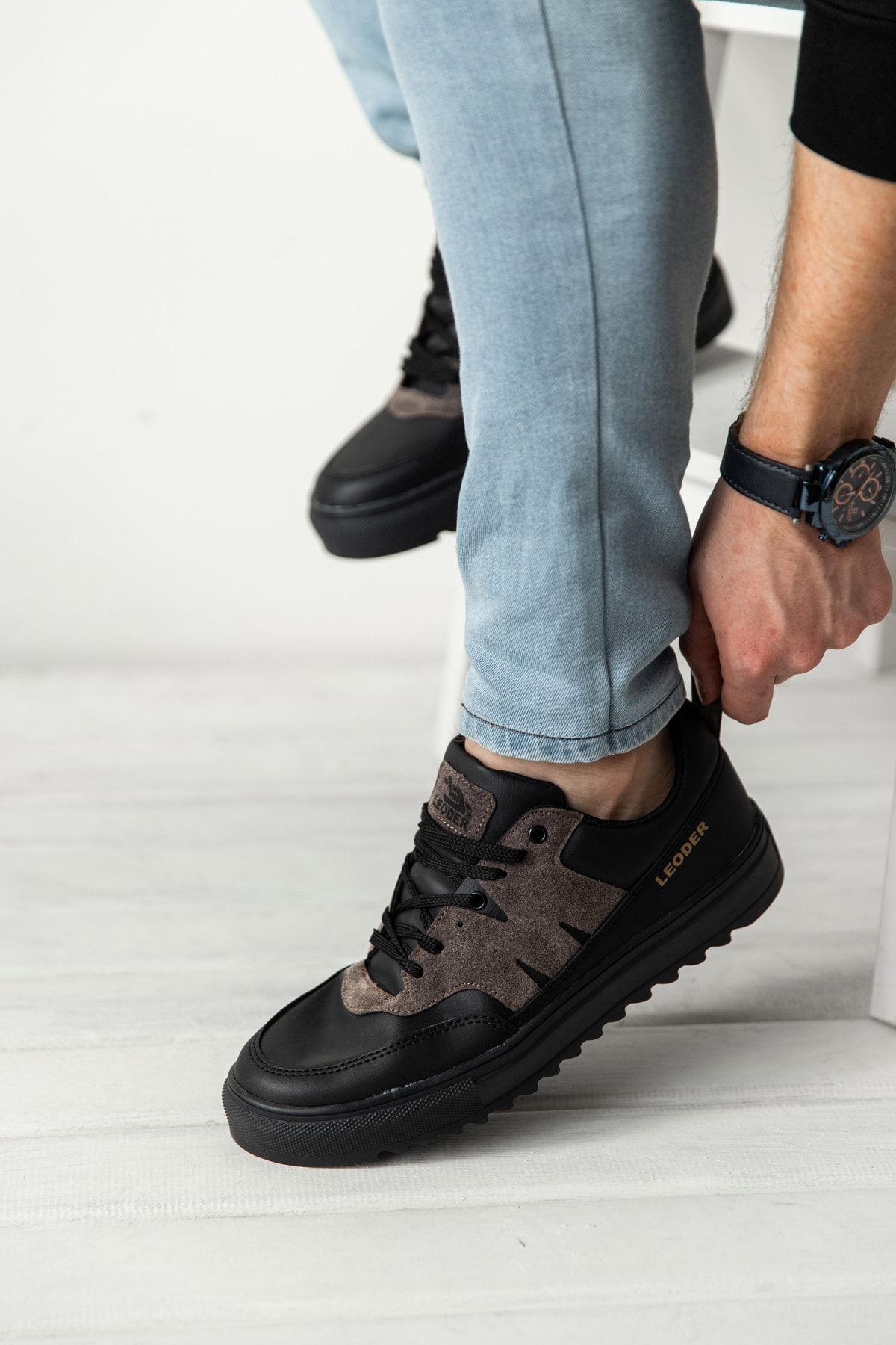 Leoder Vizon Siyah Unisex Sneaker