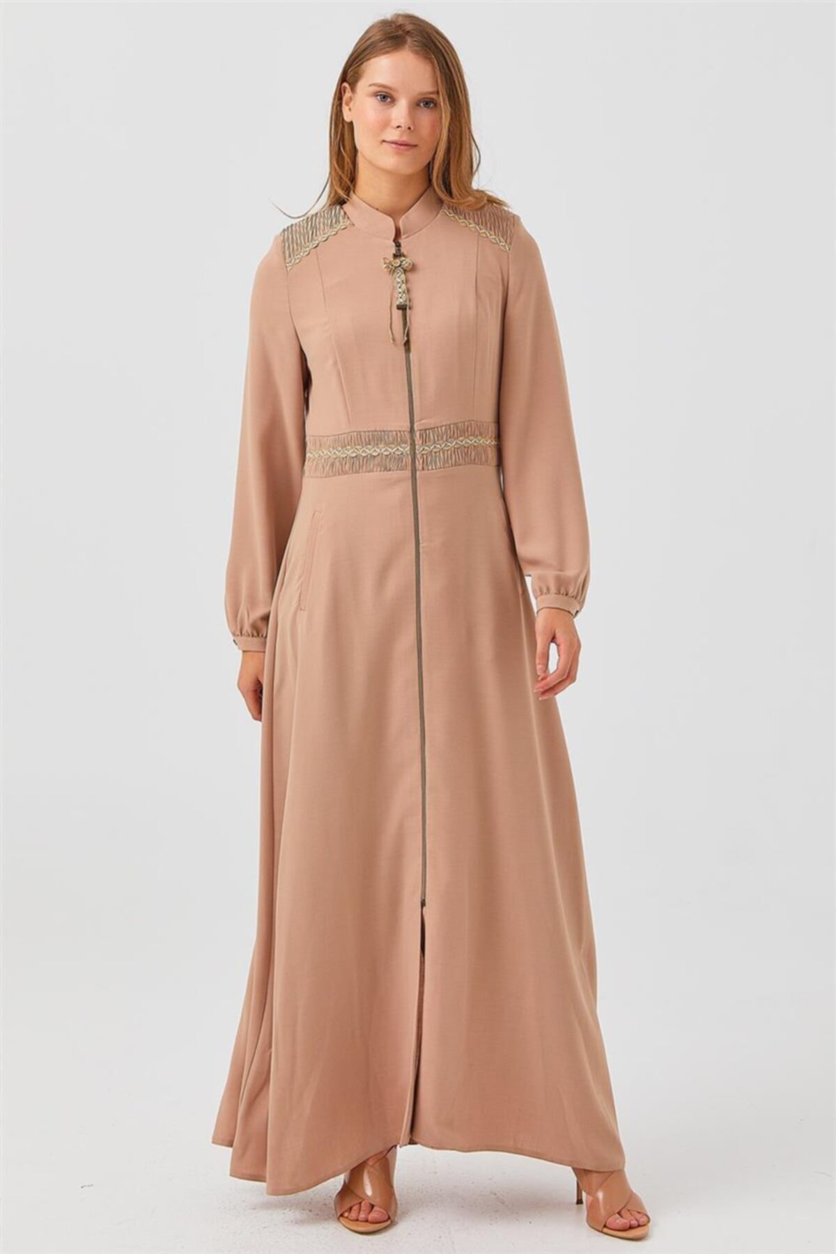 Vivencia Kurdele Detaylı Bej Pardesü