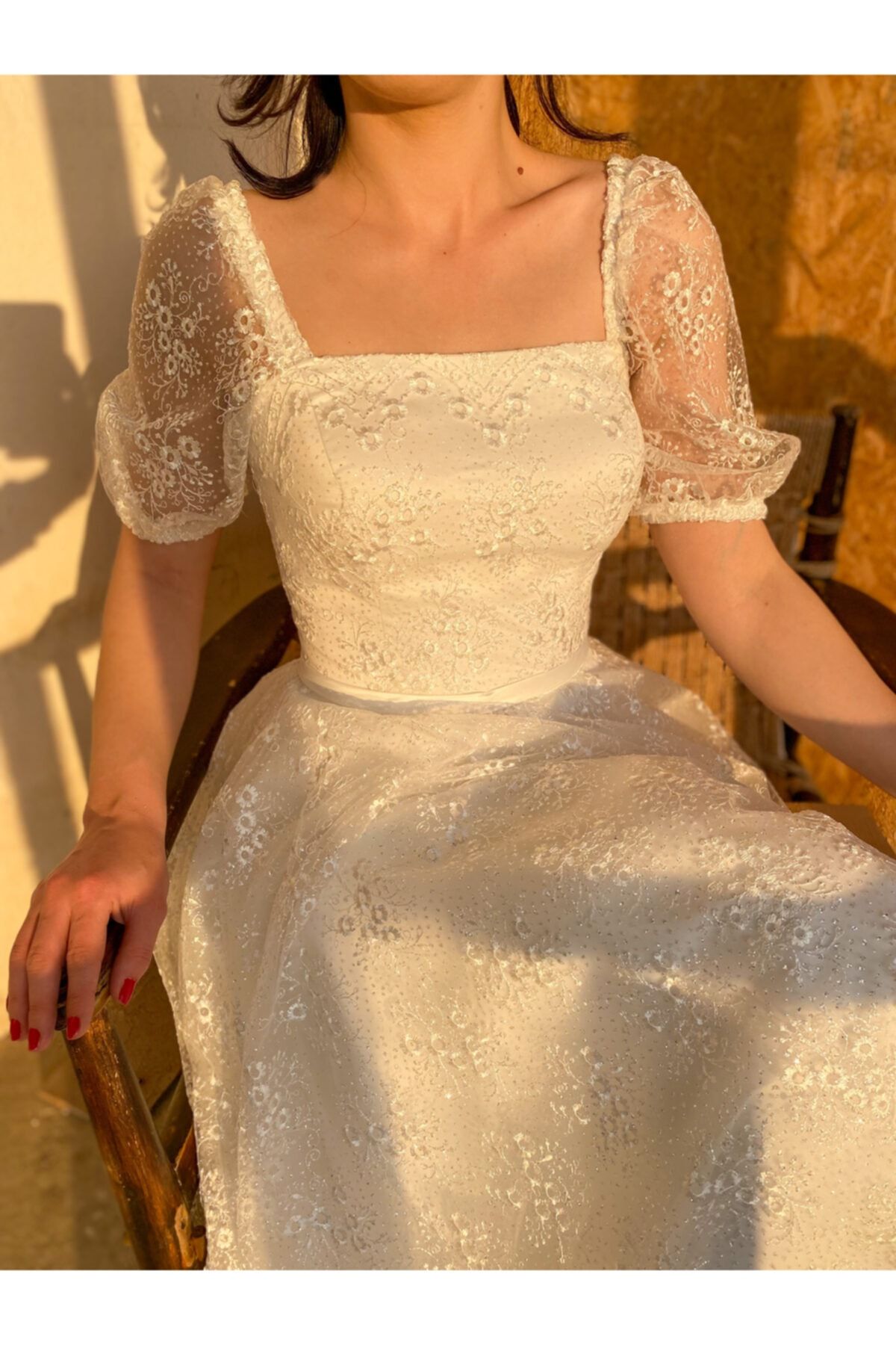 berissima bride Cancer-tamamı Dantel Nikah Elbisesi