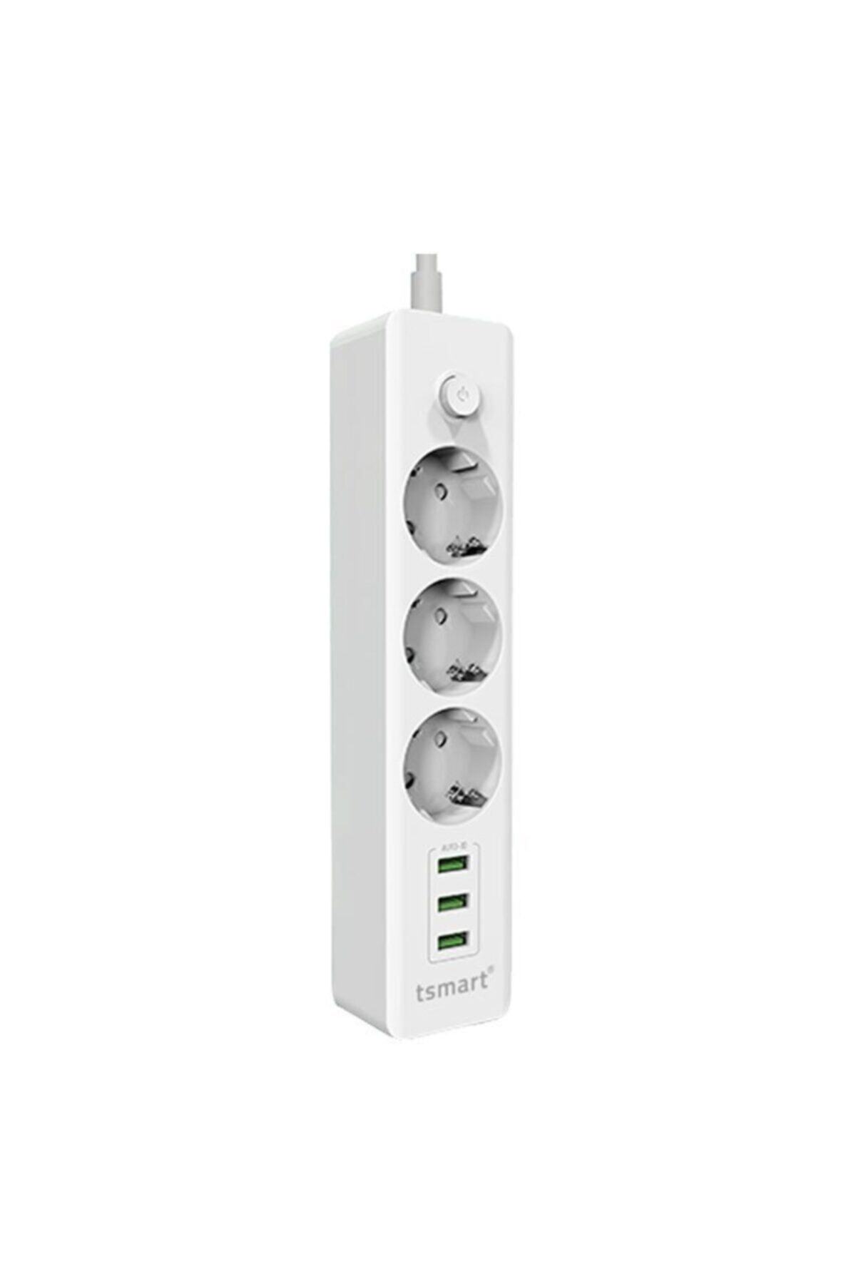 Tsmart 3 Usb Çıkışlı Akım Korumalı Akıllı Priz