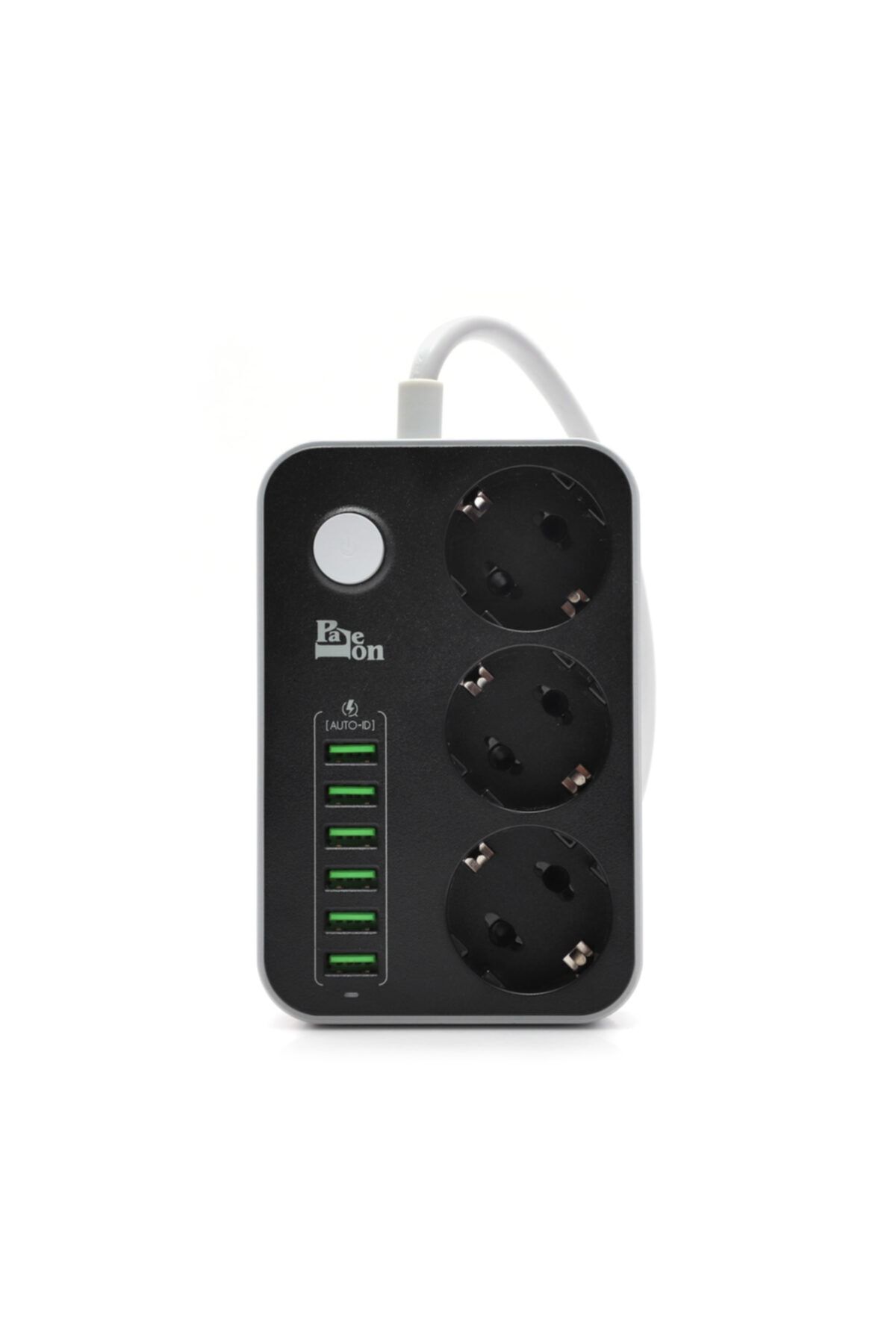 Paleon 5v 3.4a 6 Usb Bağlantı Noktası 3'lü Uzatma Akım Akım Korumalı Grup Priz