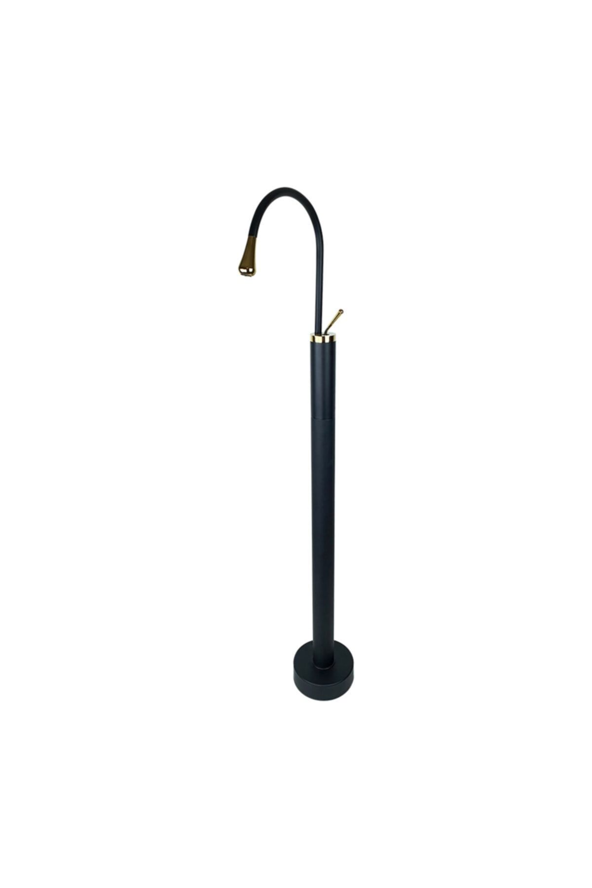 Pure Concept Minimal Siyah Gold Yerden Lavabo Bataryası