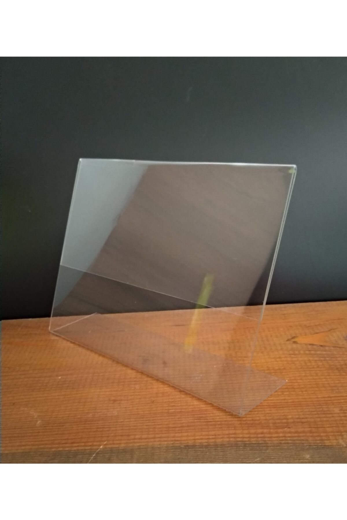 san Etiketlik Fiyatlık A6 L Tipi Yatay Föylük Etiketlik 25 Adet/ Masa Üstü/1mm Pet Şeffaf