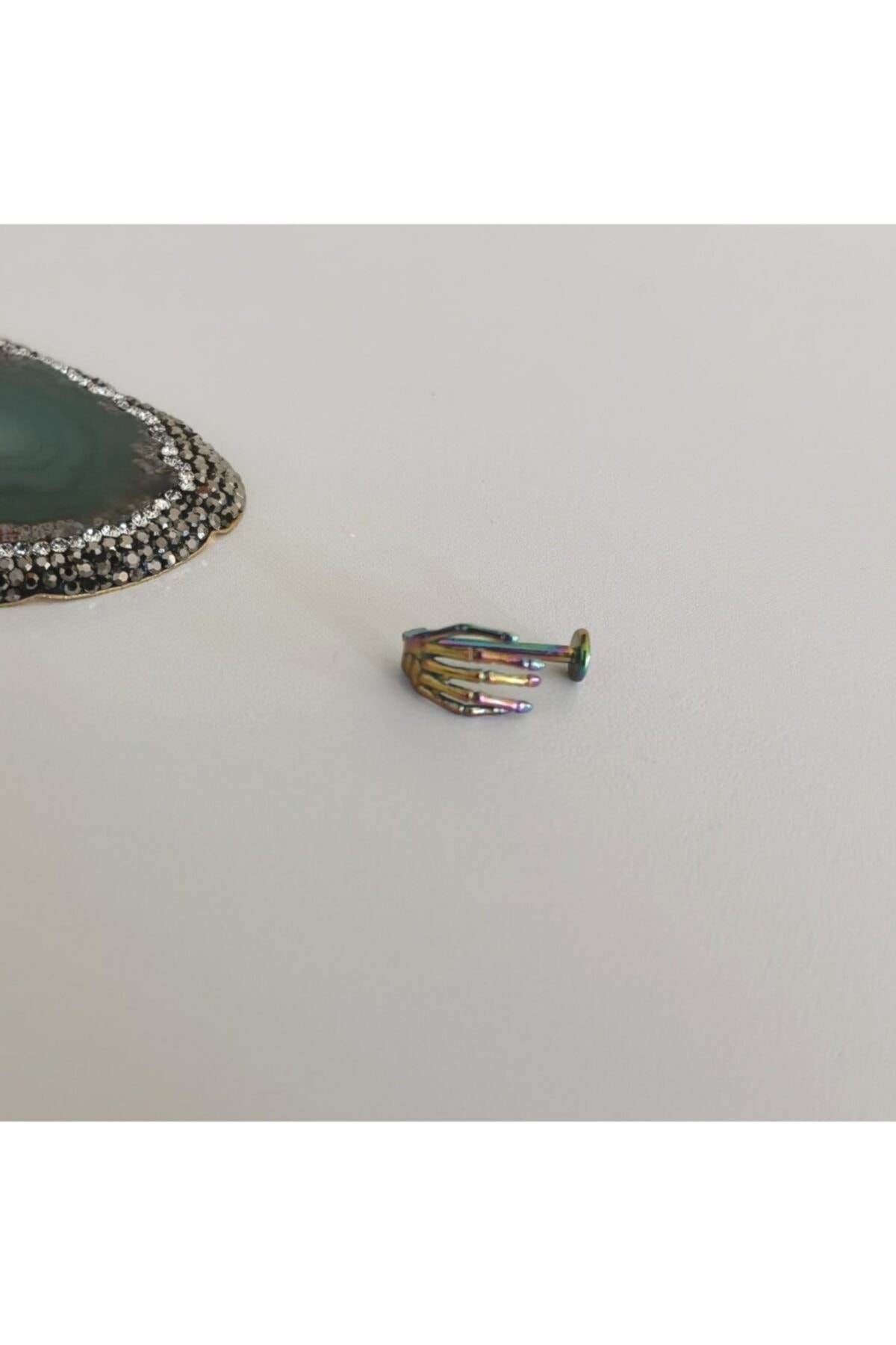 Bylin Cerrahi Çelik Rainbow Iskelet El Piercing 8 Mm