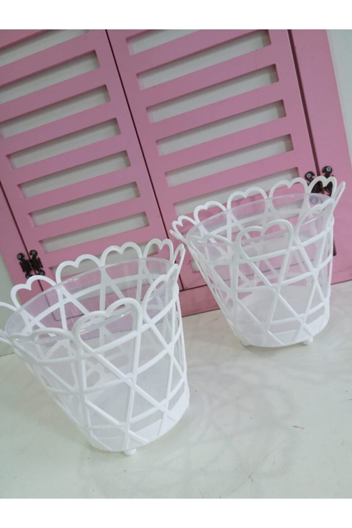 GENÇ ZUCCACIYE Adda Yuvarlak Plastik Orkide Saksı 4 Adet 15x17 Cm 5728211