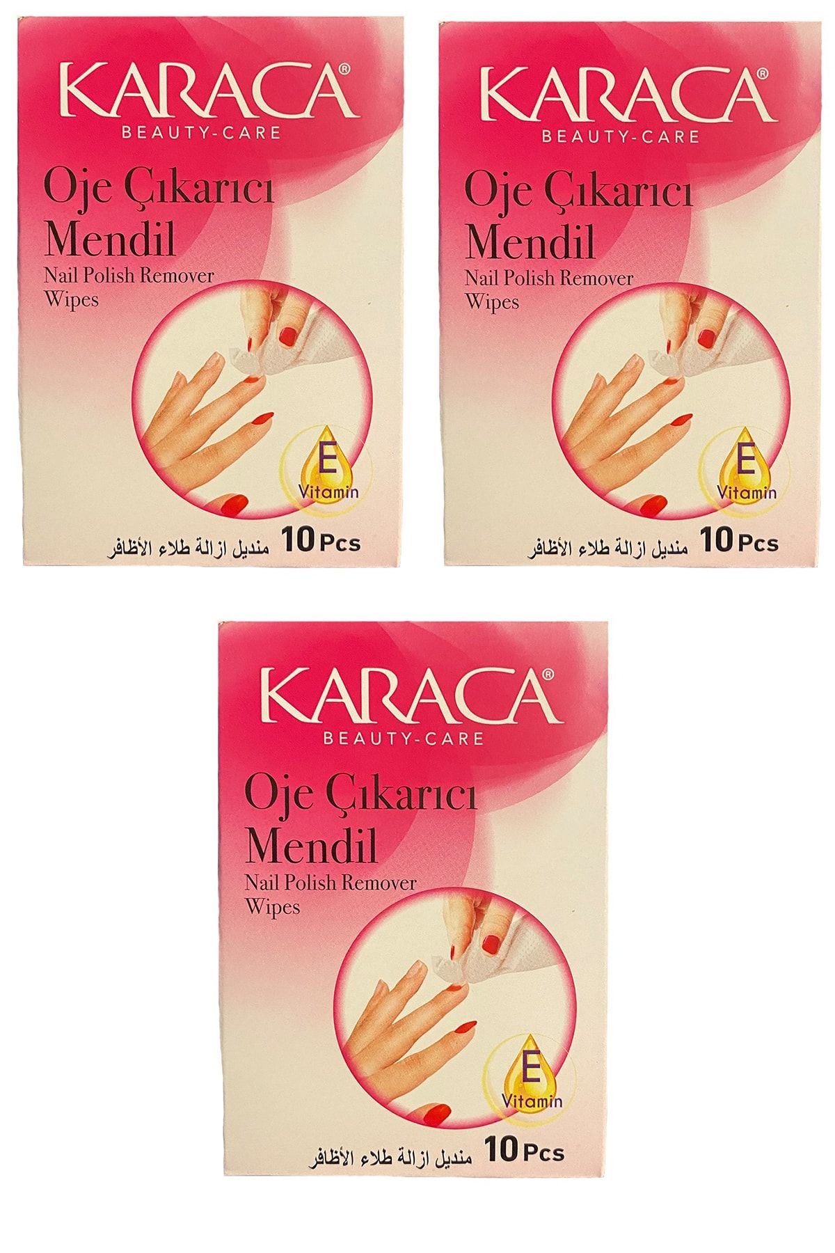 Karaca 30 Adet Oje Çıkarıcı Asetonsuz Mendil