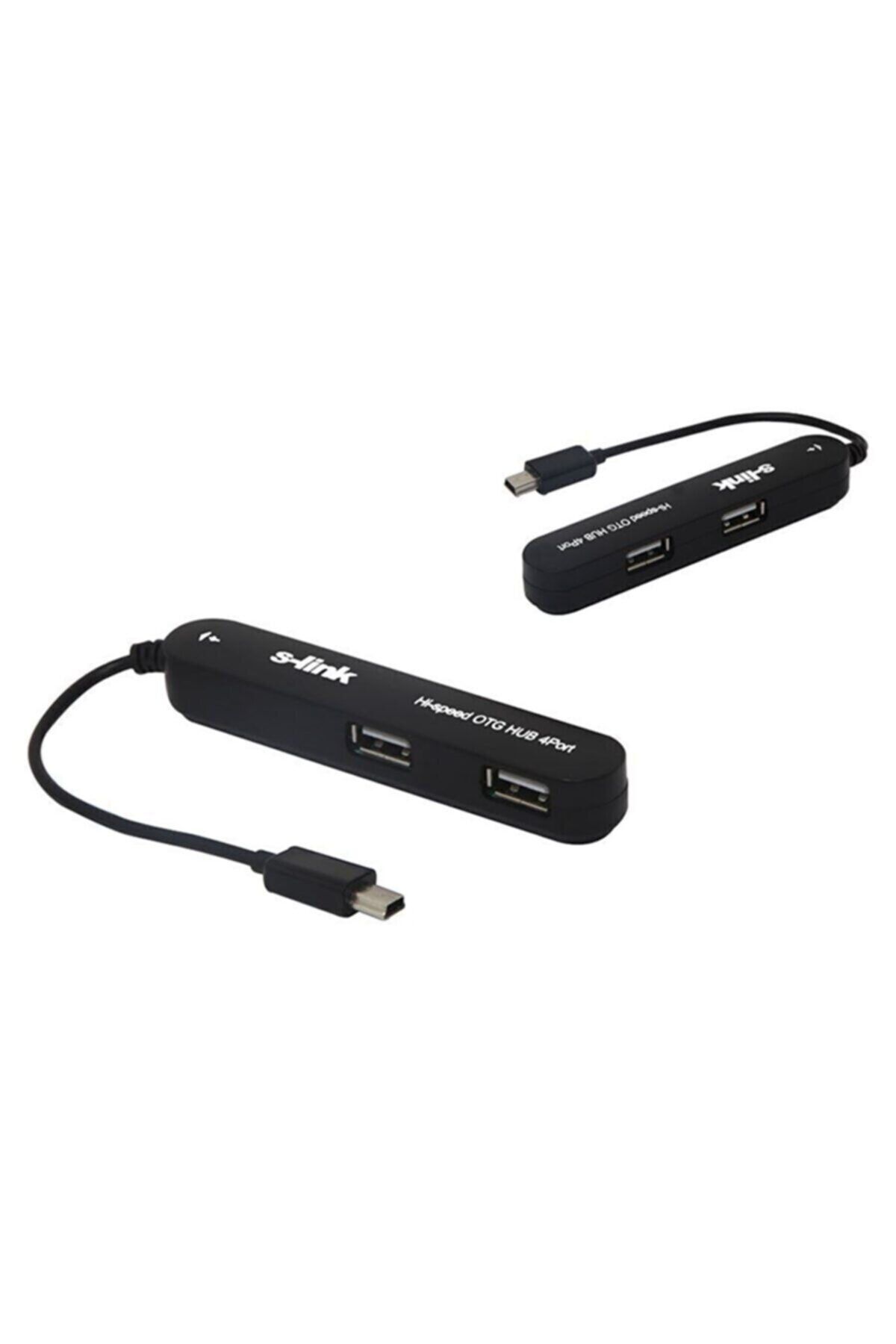 SLINK Sl-u92 Usb Mini 5 Pin M To 4 Port Otg Hup