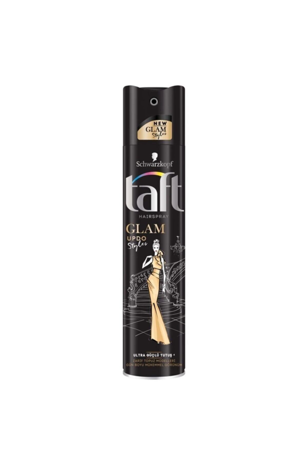 Taft Glam Saç Spreyi 250 ml Zarif Topuz