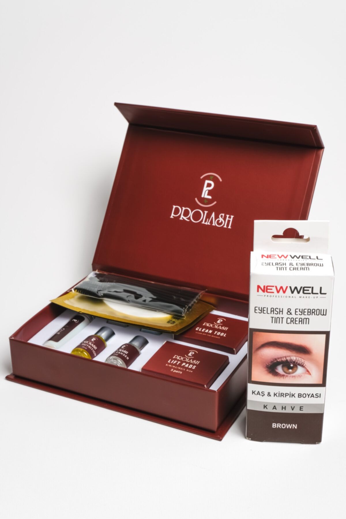 Prolash Lifting Kirpik Lifting Seti -siyah Kaş Kirpik Boyası Kaş Laminasyonu Seti