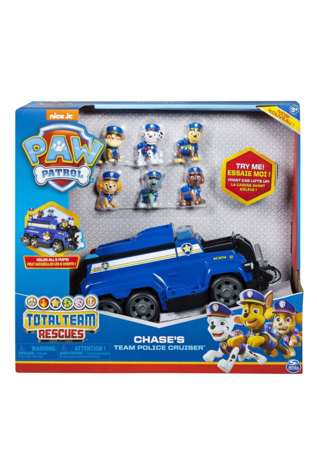 BigsToy Paw Patrol Kurtarma Timi Chase'in Polis Aracı 6052956