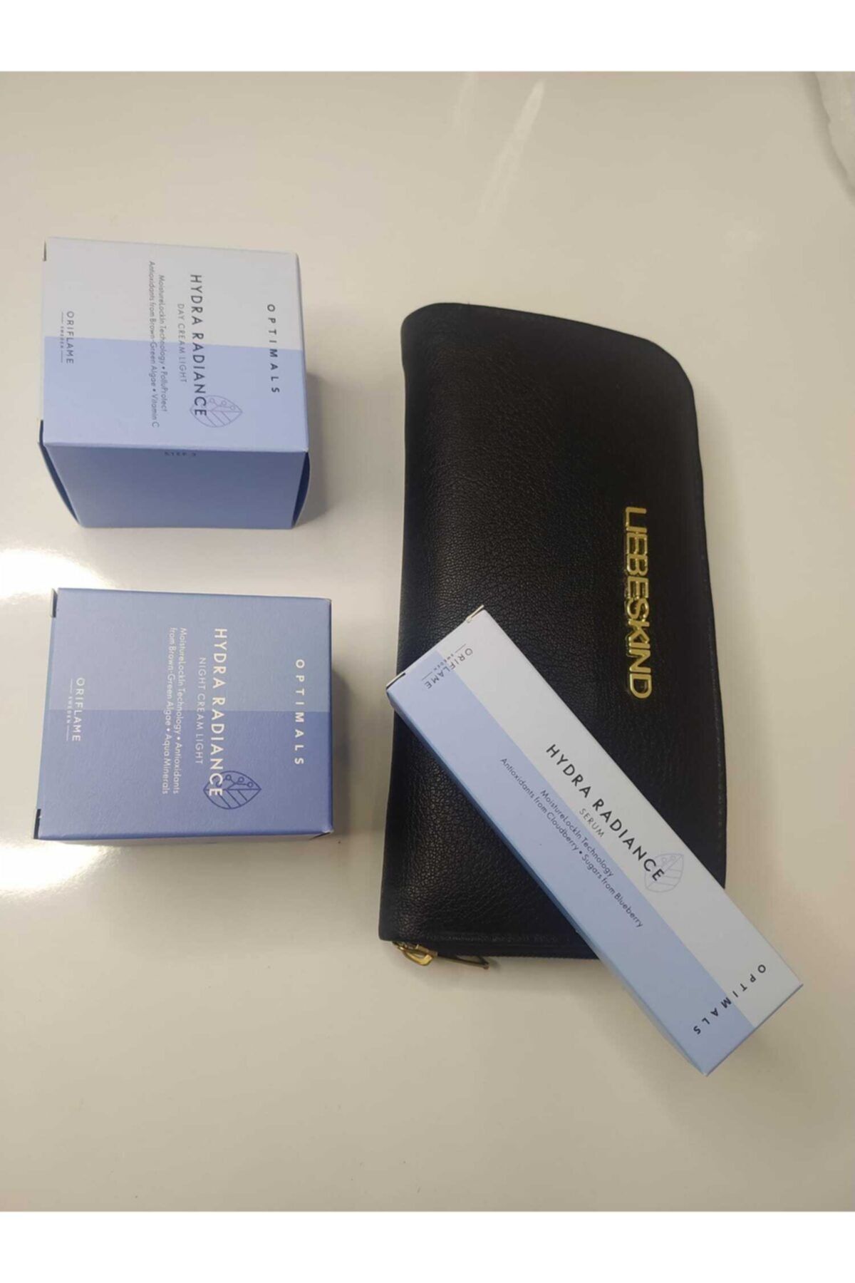 Oriflame Hydra Radiance Gündüz Kremi Light,gece Kremi Serum 3lü Set Cuzdan