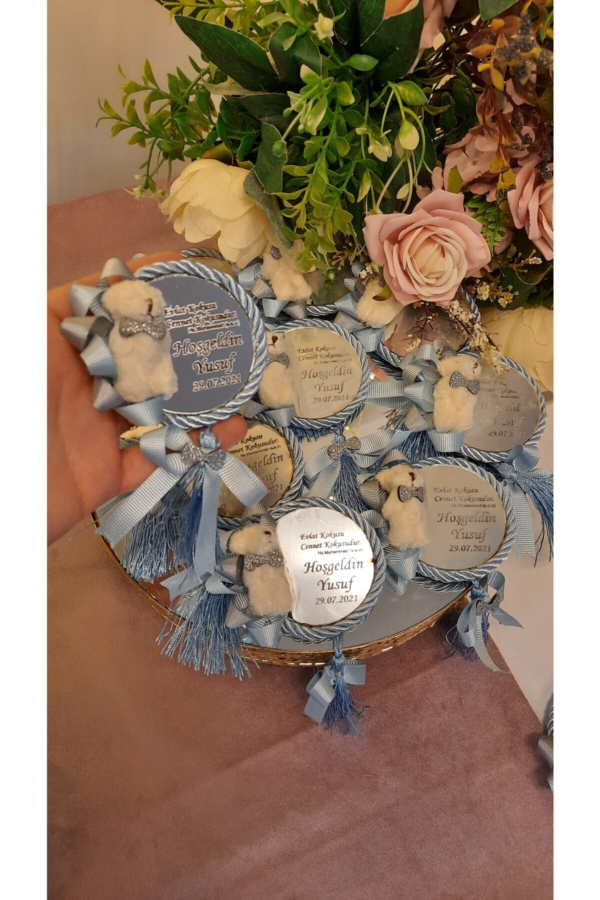 ARMAGAN BEBEK NİKAH ŞEKERİ Bebek Hediyelik Magnet 5 Adet