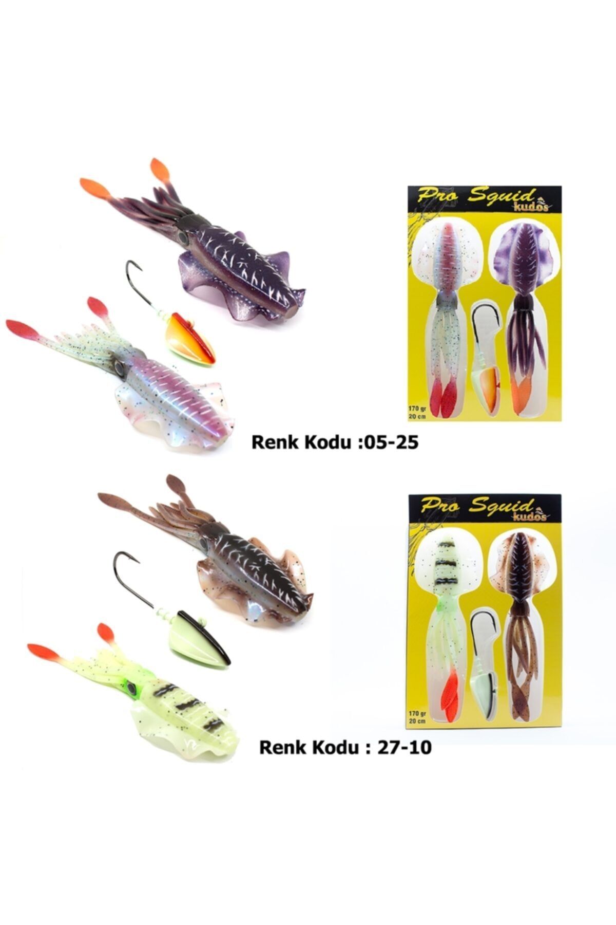 Kudos Pro Squid 20cm 2+1 Adet 170gr Lumo Zoka 27-10