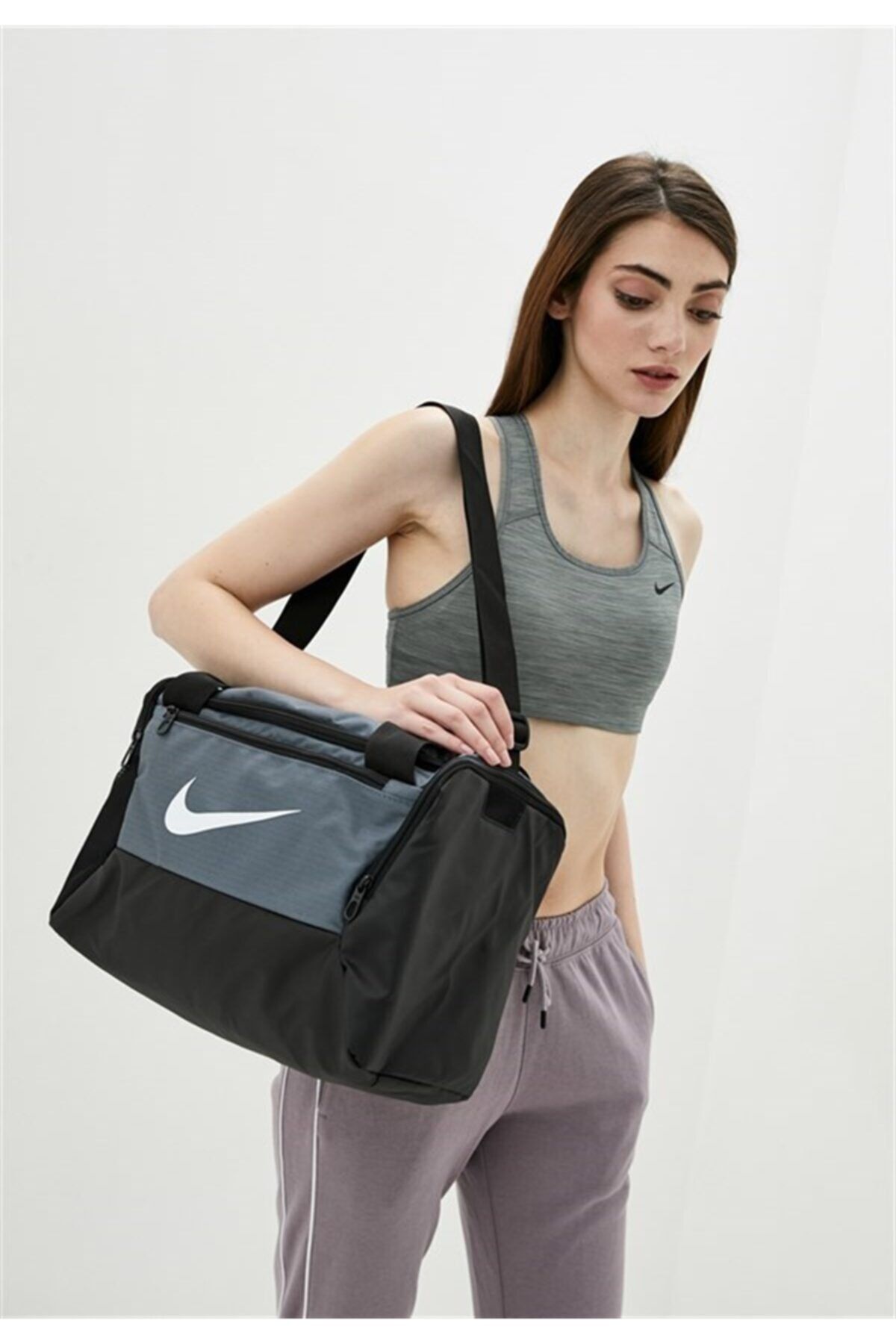Nike Brasilia Unisex S Gri Günlük Stil Spor Çanta Ba5961-026 V4