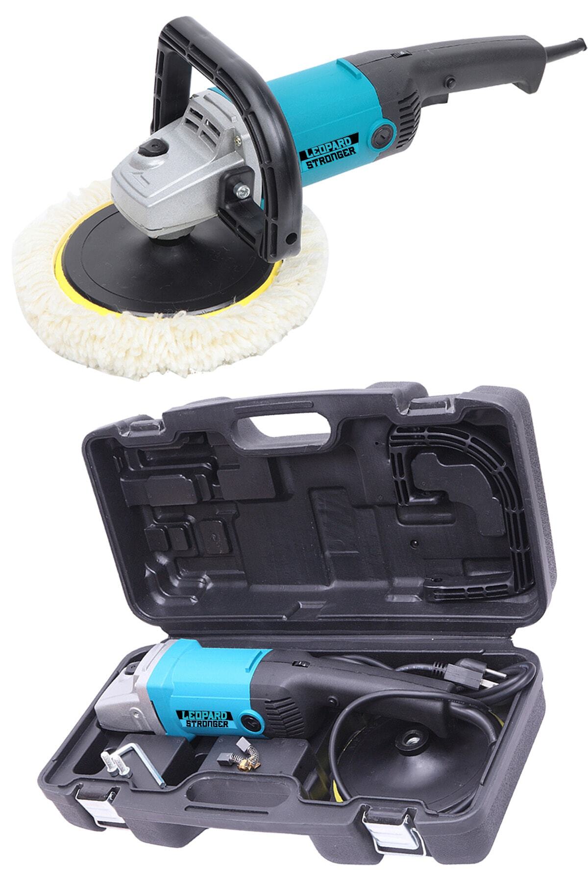 Leopard Alman Teknoloji 3600 Watt Profesyonel 6 Kademeli Devir Ayarlı Zımpara Pasta Cila Polisaj Makinesi