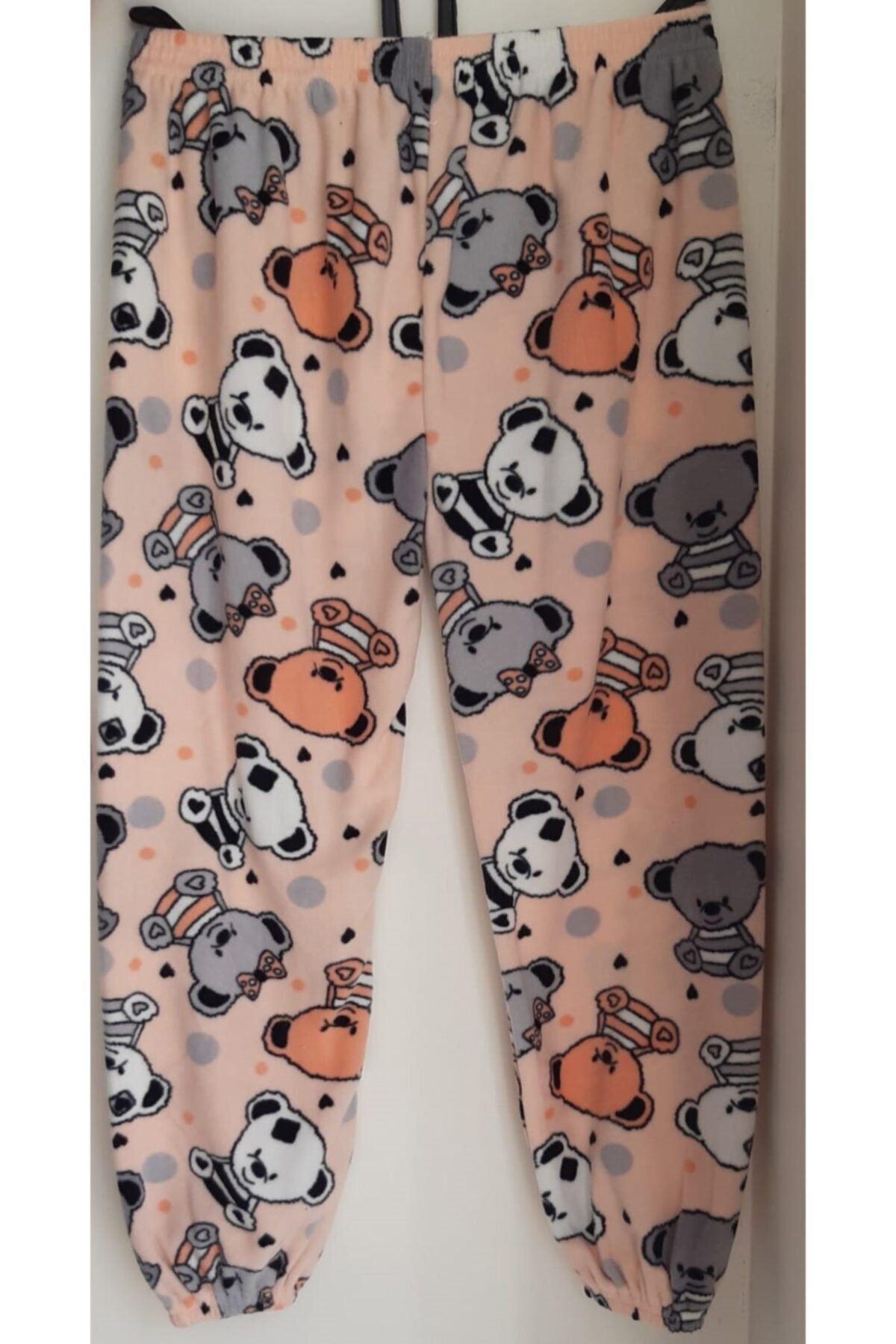 gigigiyim Pembe Panda Baskılı Polar Pijama