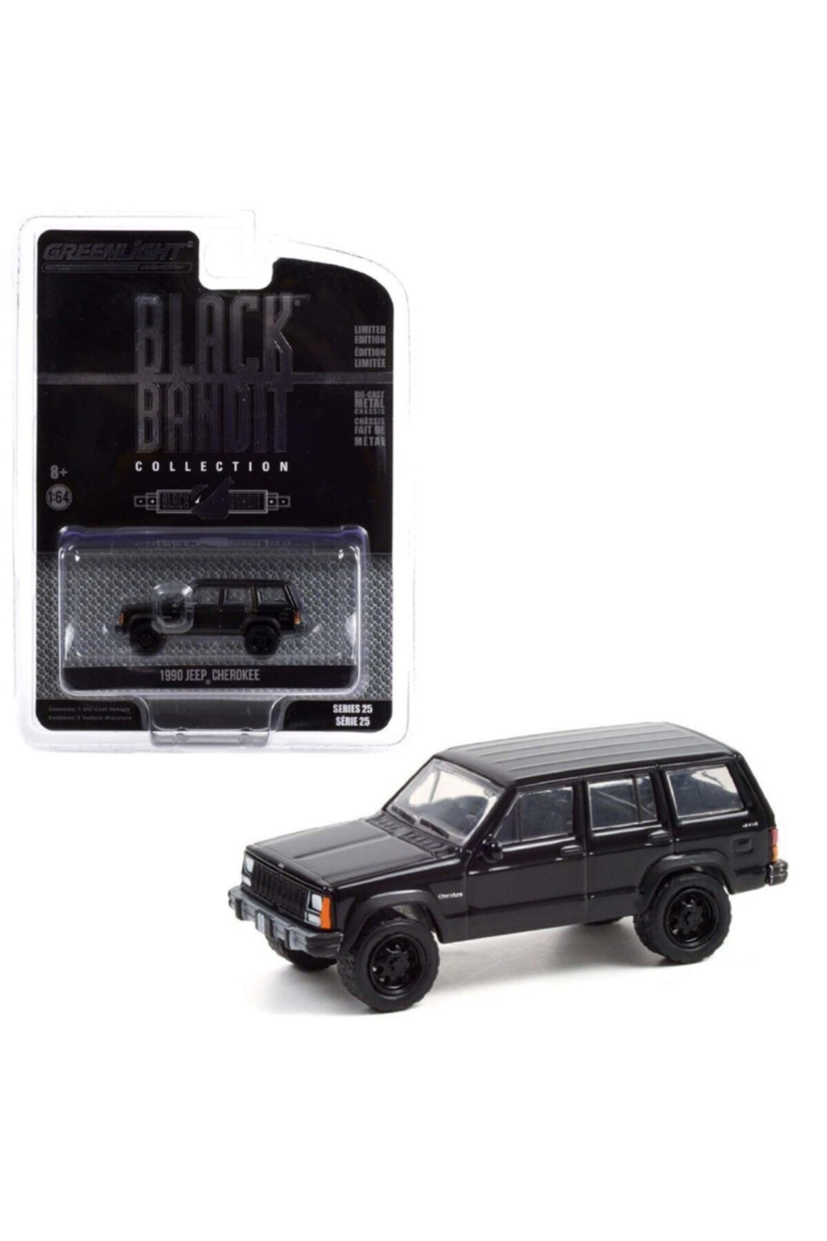 Greenlight 1990 Jeep Cherokee Black Bandit 1:64
