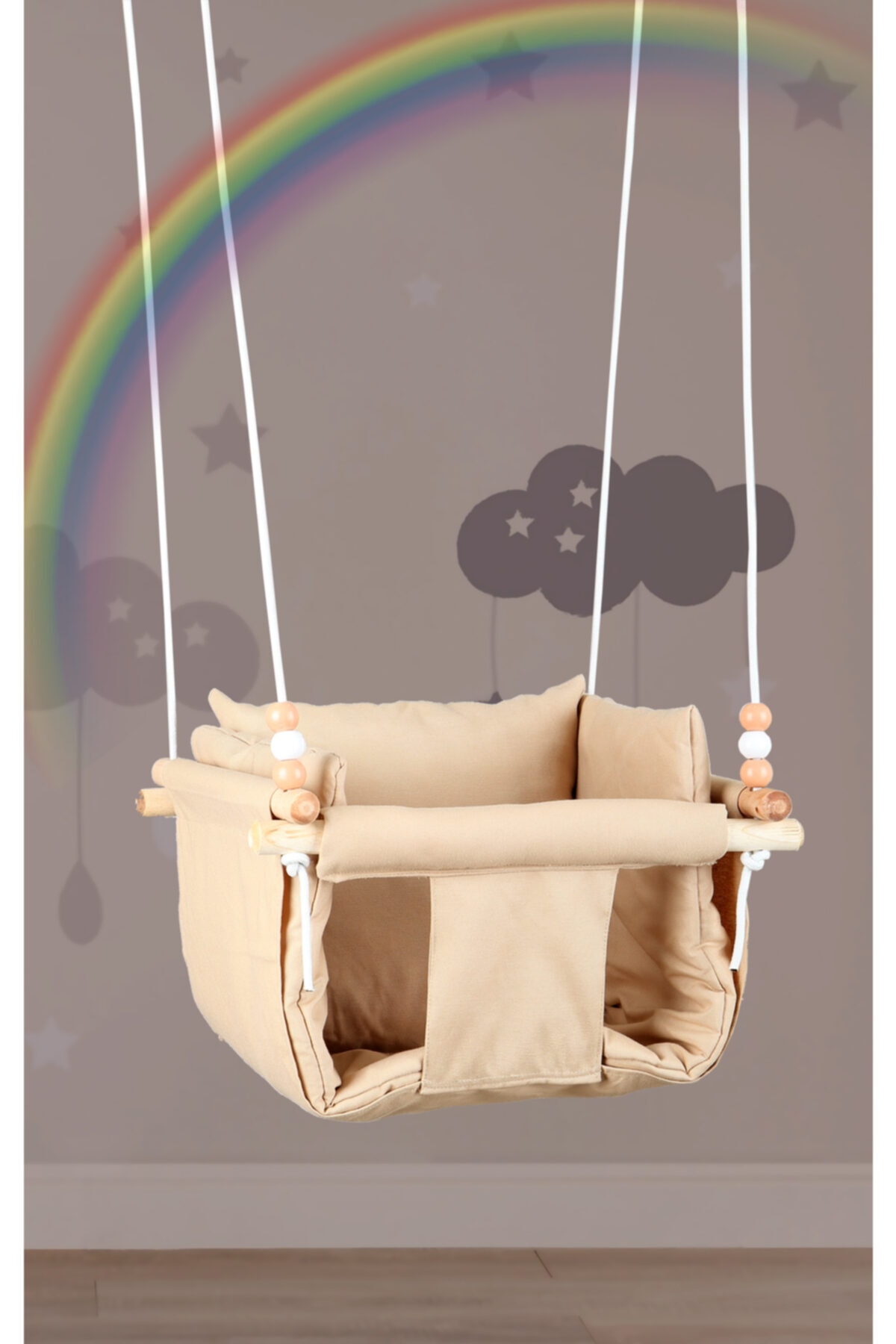 Çocuk Keyfi Bej Bebek Salıncak &çocuk Salıncak