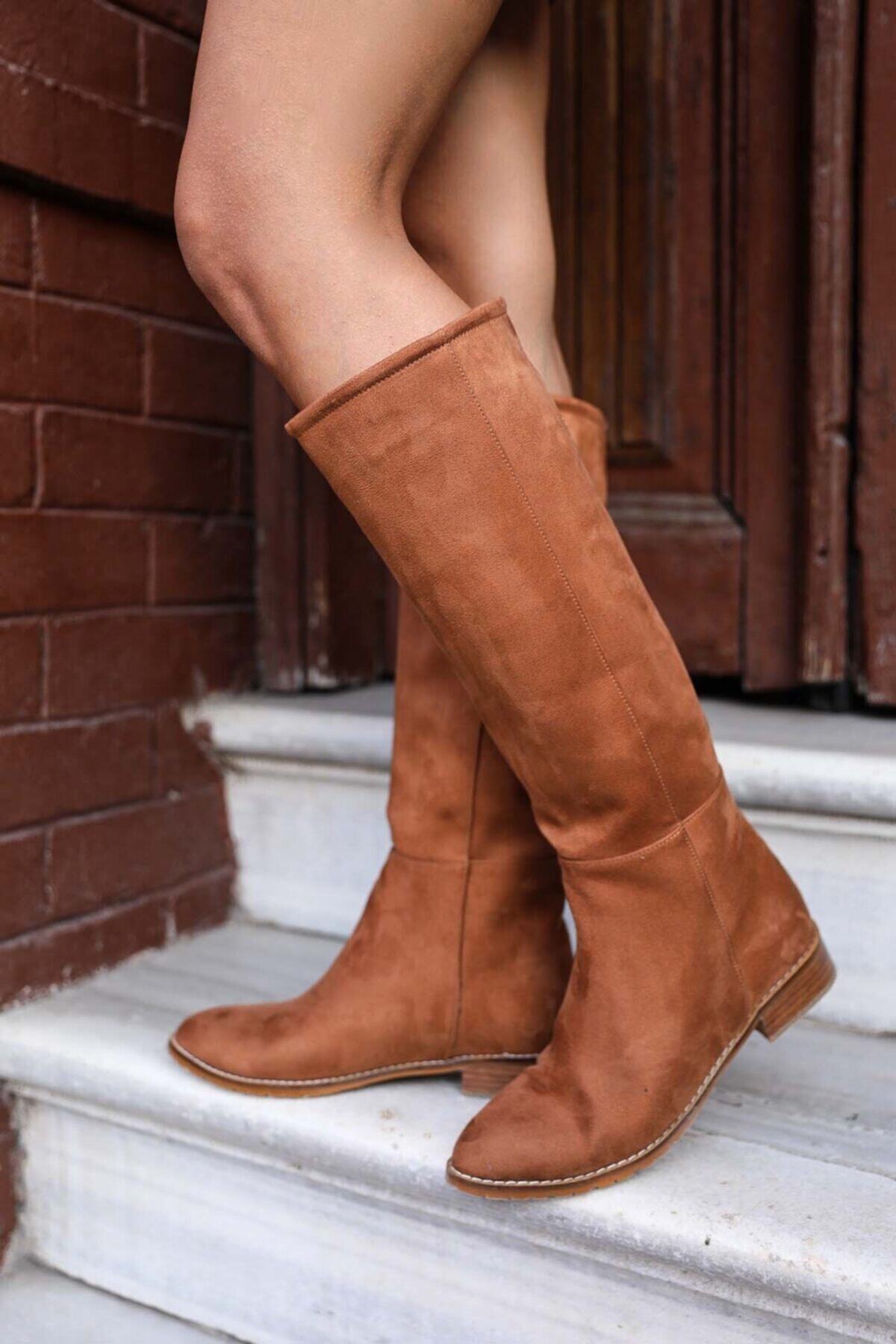 BasmakShoes Carla Taba Süet Çizme