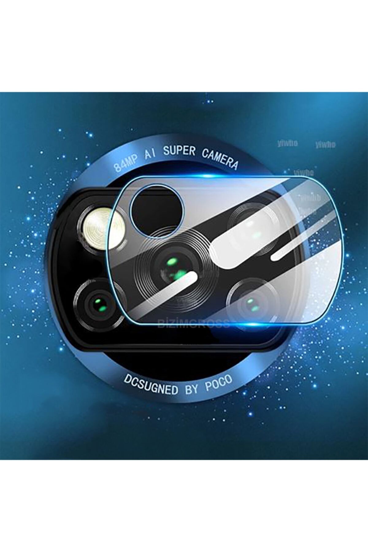 BizimGross Xiaomi Poco X3 Pro Uyumlu  Arka Kamera Lens Koruma Temperli Kamera Koruyucu Cam