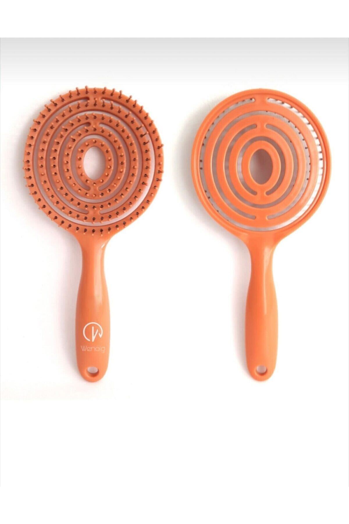 WENOLG Pembe Pro Üç Boyutlu Oval Saç Fırçası 02