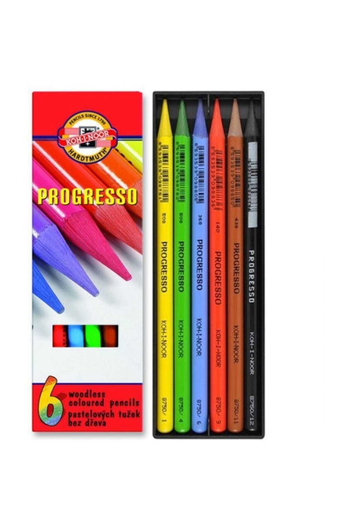 Kohi Noor Progresso Ahşapsız Kuru Boya Seti 6'lı N:8755