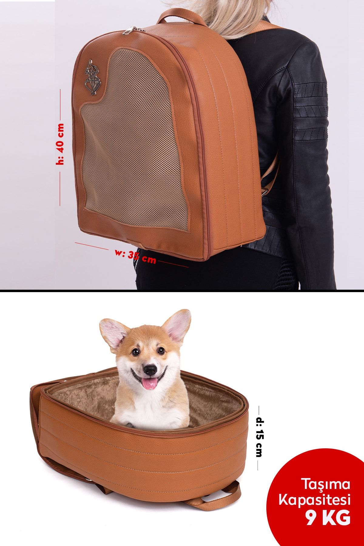 TAKO TASARIM & FİESTA Tako Tasarım Fiesta Serisi Sportiv Model, Kedi Ve Köpek Taşıma Sırt Çantası (ÖZEL TASARIM)